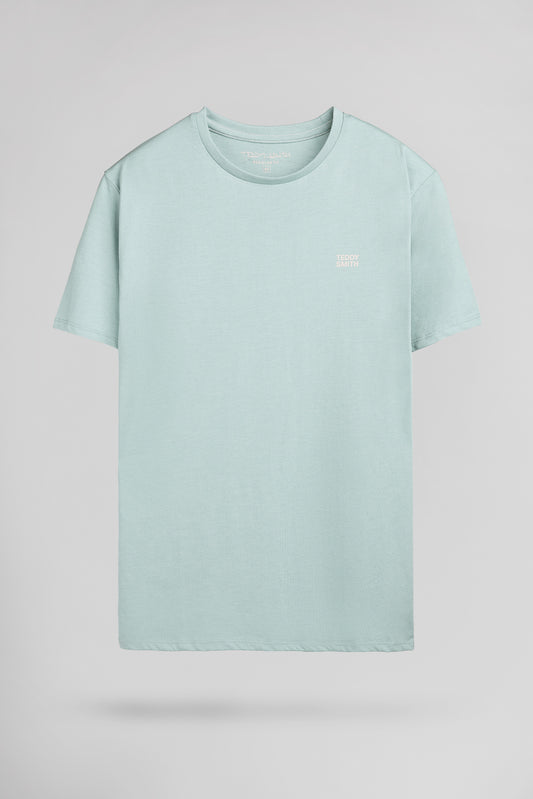 Achat T-shirt col rond THE TEE 1 MC BLEACH MENTHOL - Teddy Smith