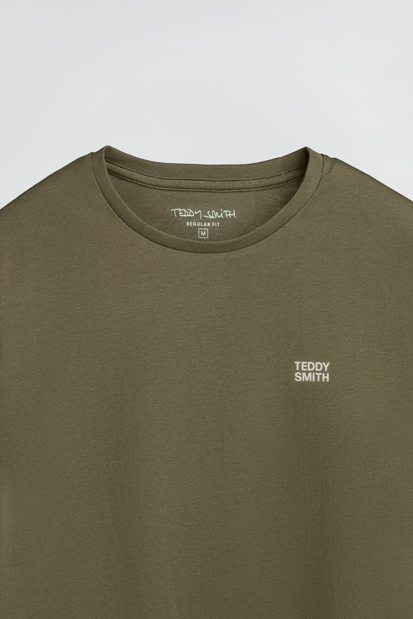 T-shirt col rond THE TEE 1 MC DUSTY KAKI - Teddy Smith