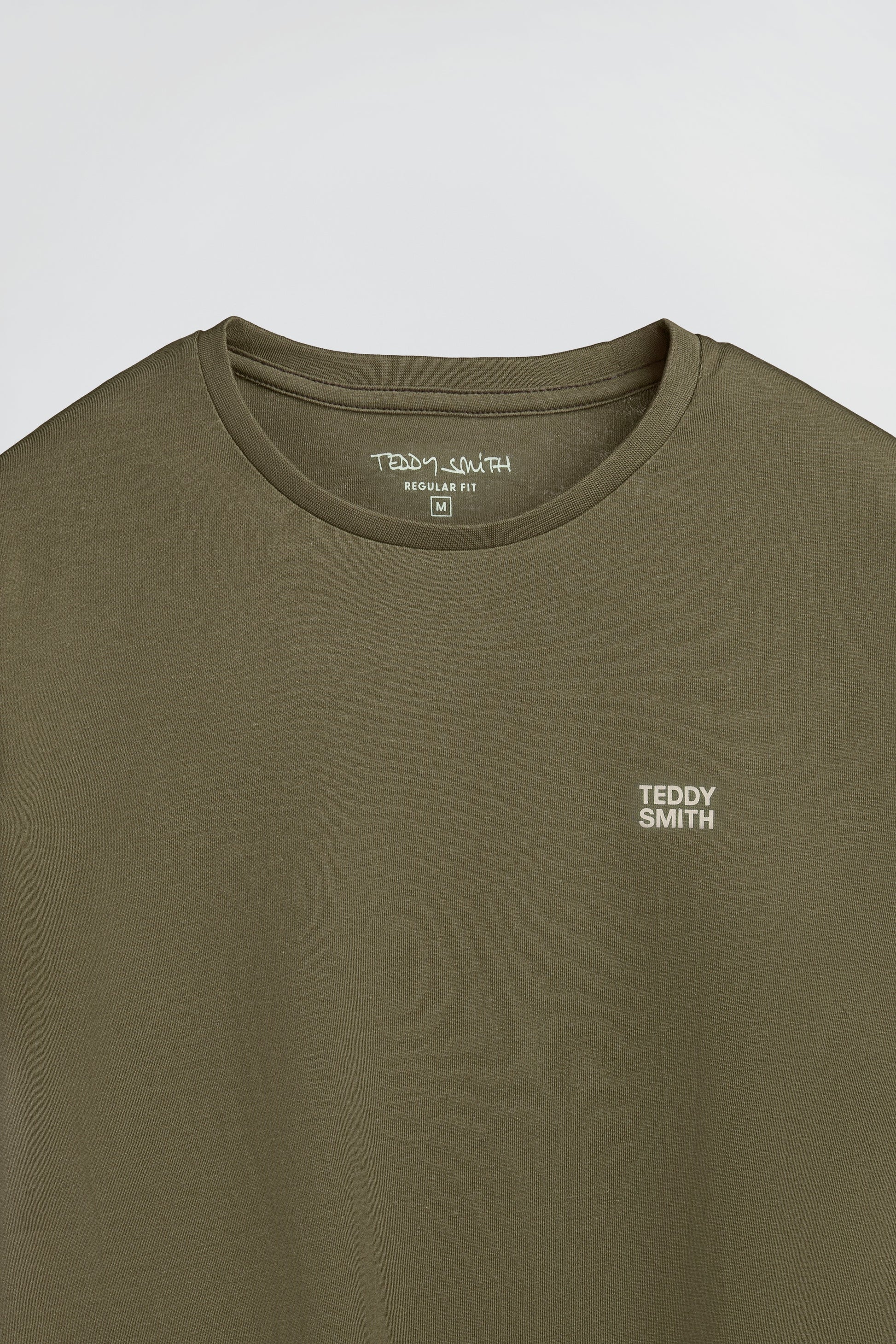 T-shirt col rond THE TEE 1 MC DUSTY KAKI - Teddy Smith