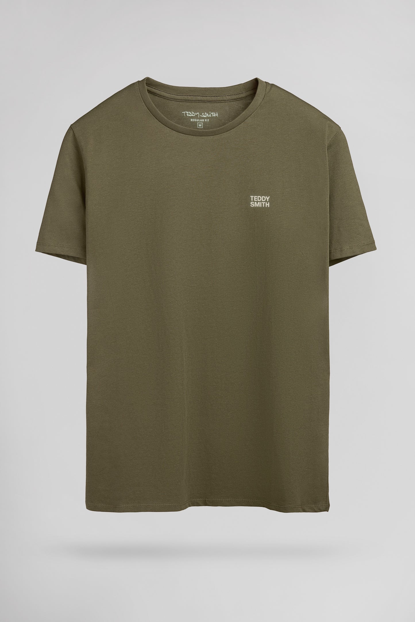 T-shirt col rond THE TEE 1 MC DUSTY KAKI - Teddy Smith