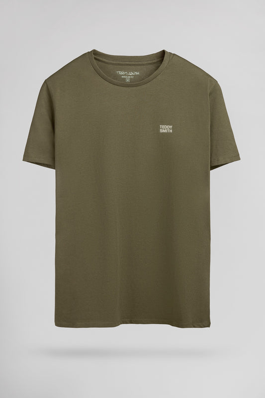 Achat T-shirt col rond THE TEE 1 MC DUSTY KAKI - Teddy Smith