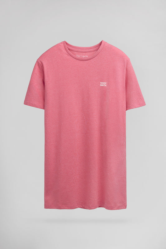 Achat T-shirt col rond THE TEE 1 MC ROSE VIF - Teddy Smith