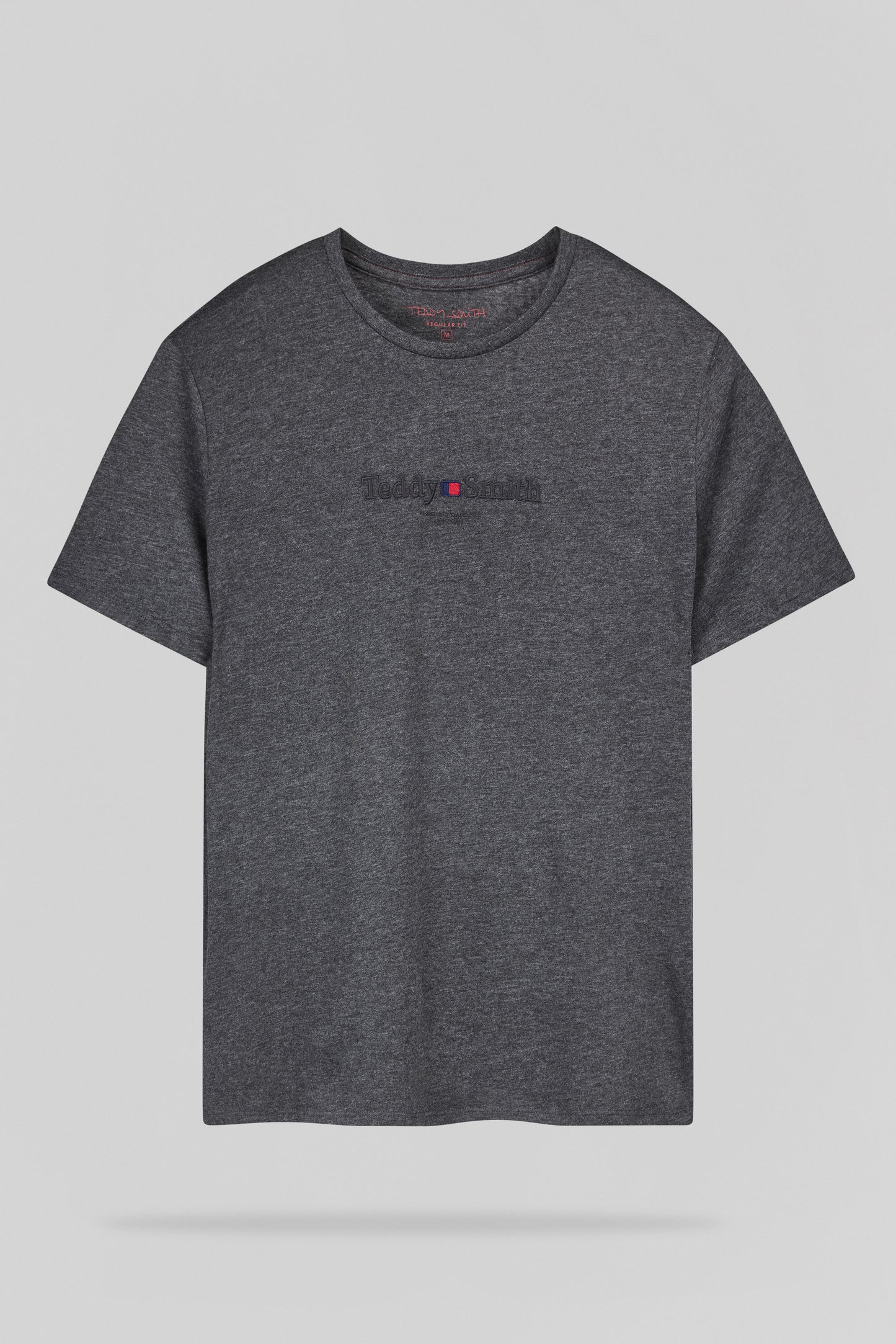 T-shirt col rond T-JIM MC MELANGE BLACK - Teddy Smith