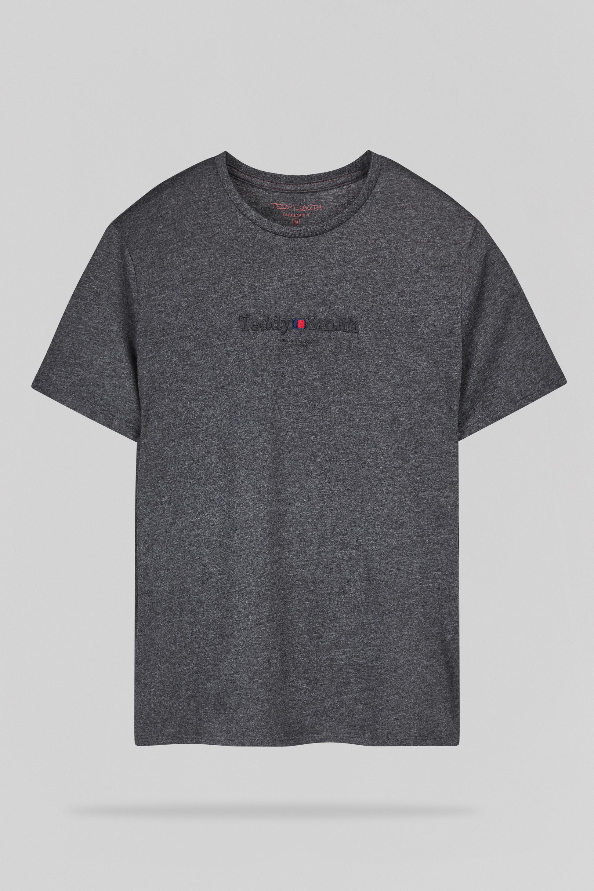 T-shirt col rond T-JIM MC MELANGE BLACK - Teddy Smith