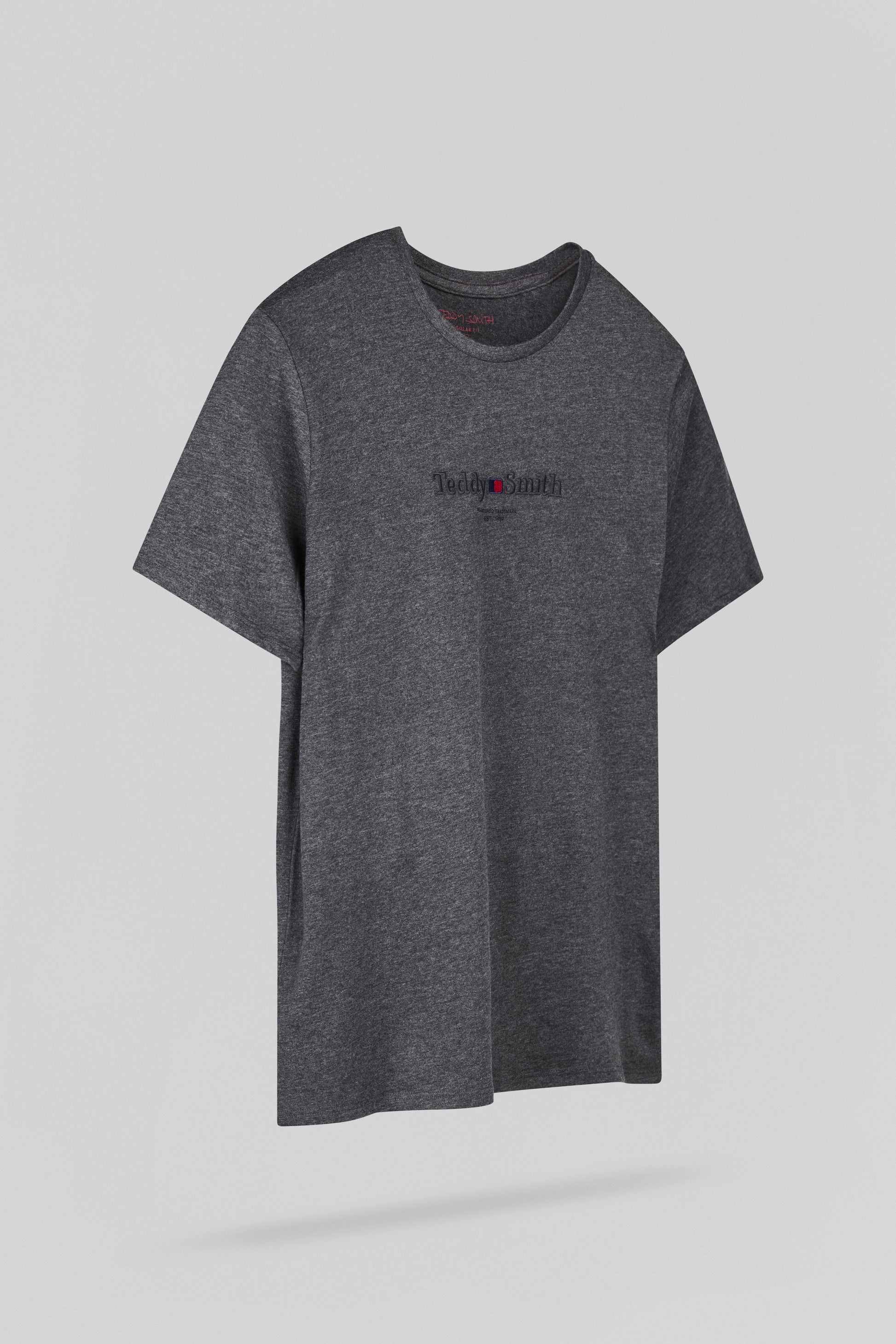 T-shirt col rond T-JIM MC MELANGE BLACK - Teddy Smith
