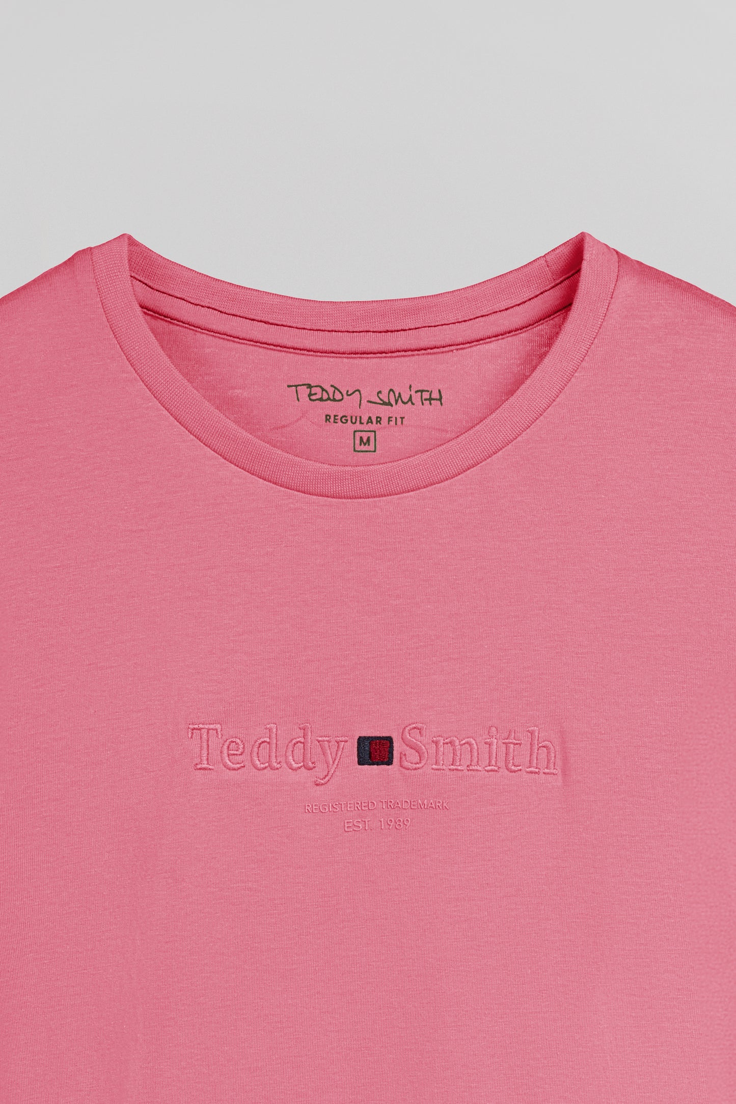 T-shirt col rond T-JIM MC ROSE VIF - Teddy Smith