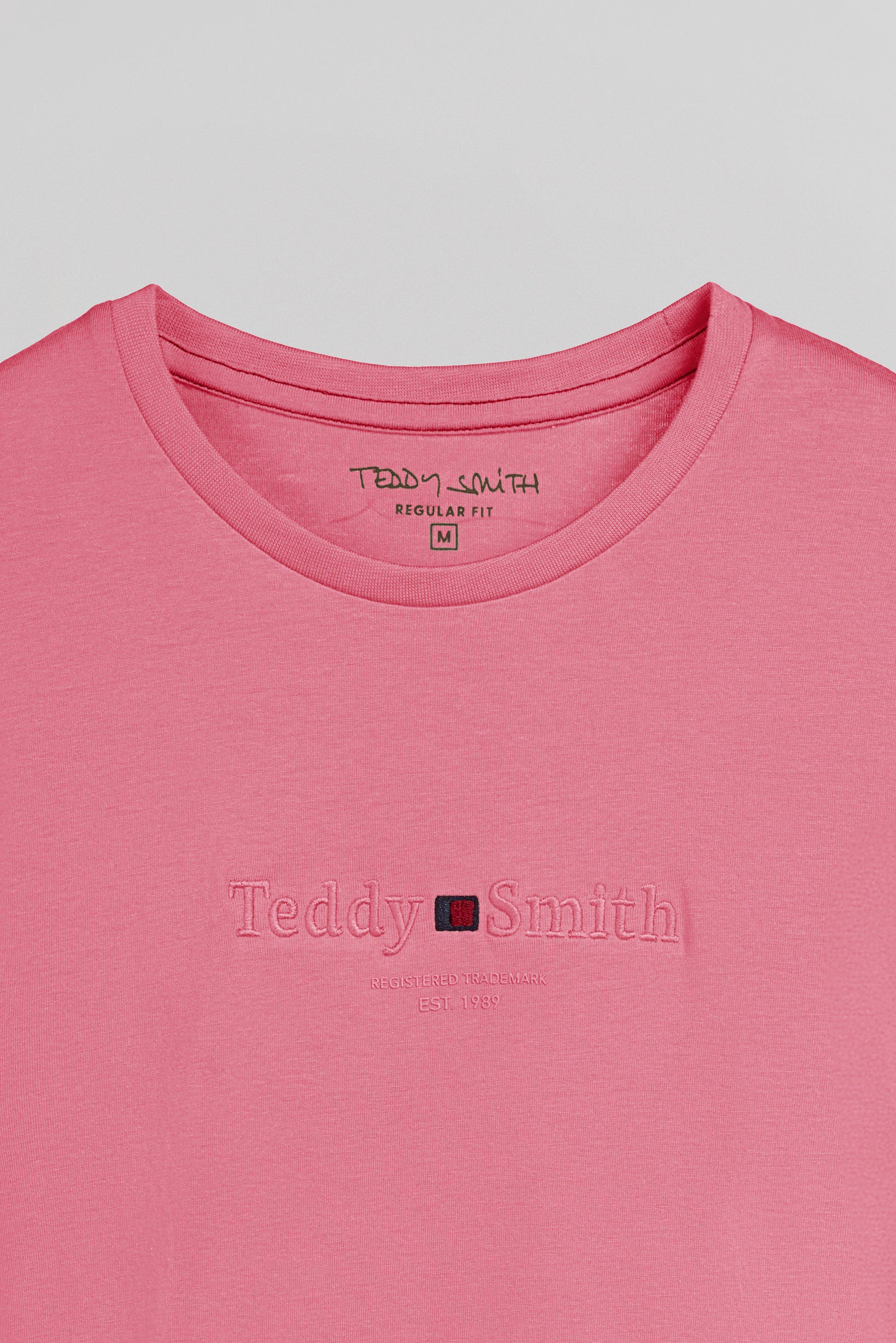 T-shirt col rond T-JIM MC ROSE VIF - Teddy Smith