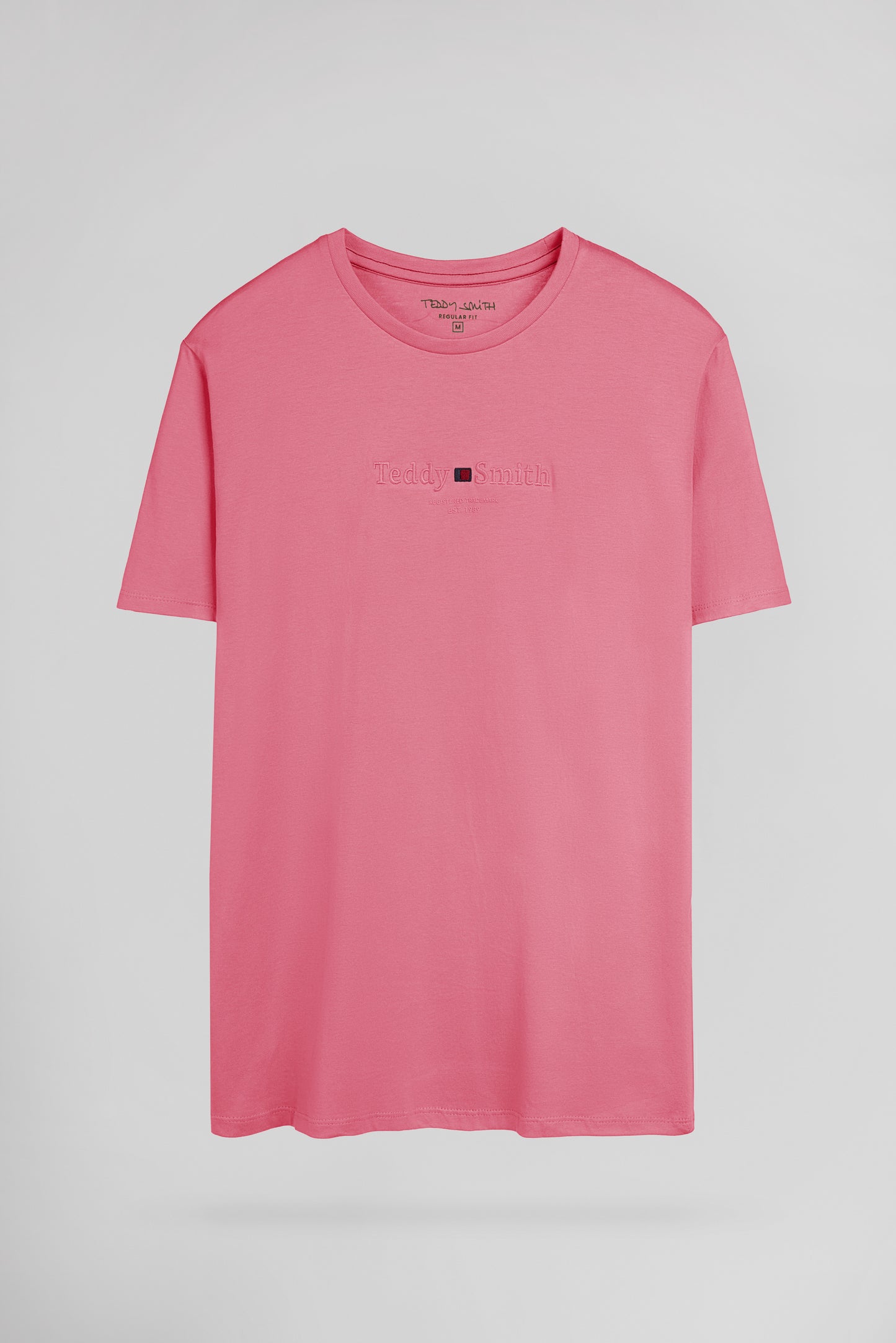 T-shirt col rond T-JIM MC ROSE VIF - Teddy Smith