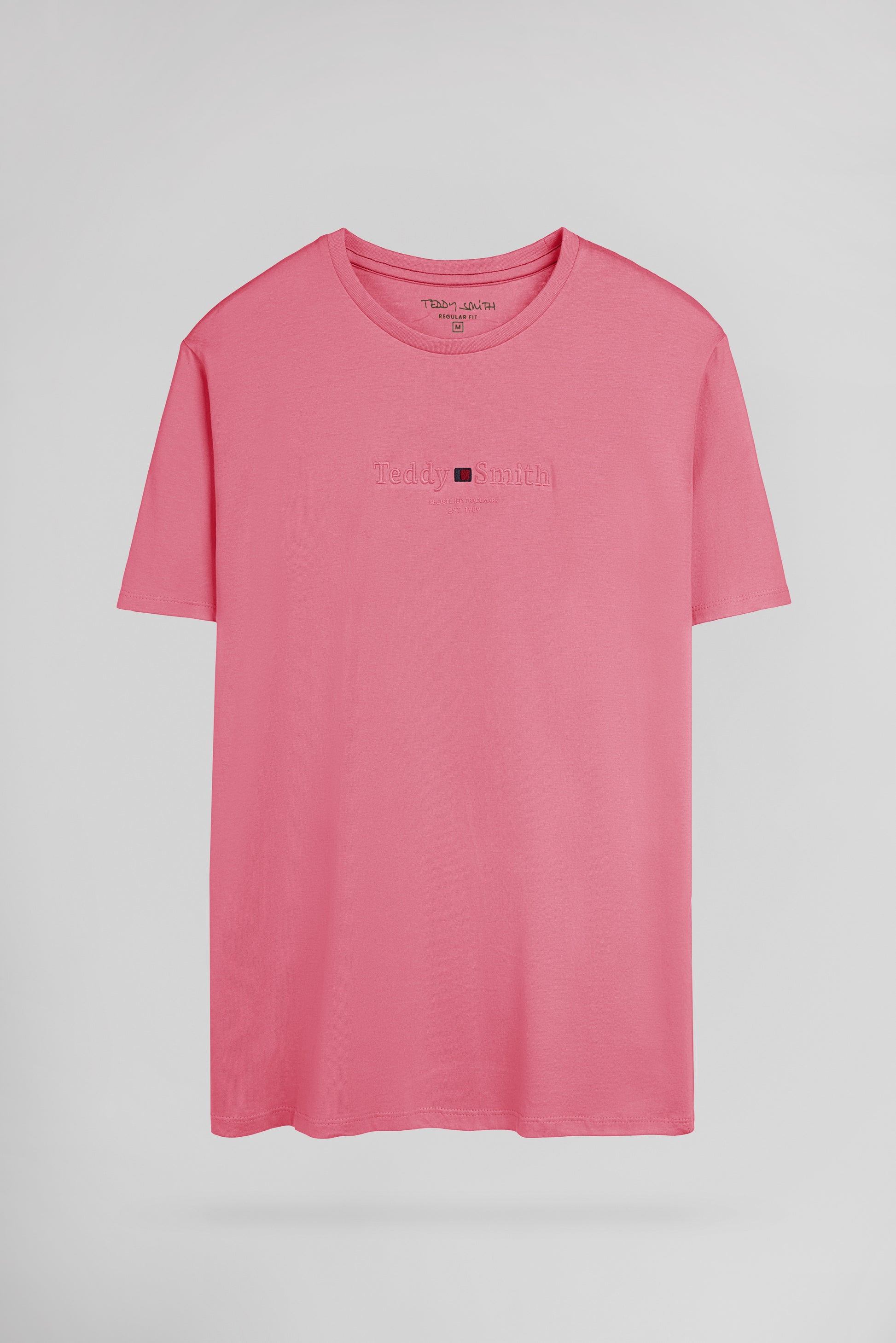 T-shirt col rond T-JIM MC ROSE VIF - Teddy Smith