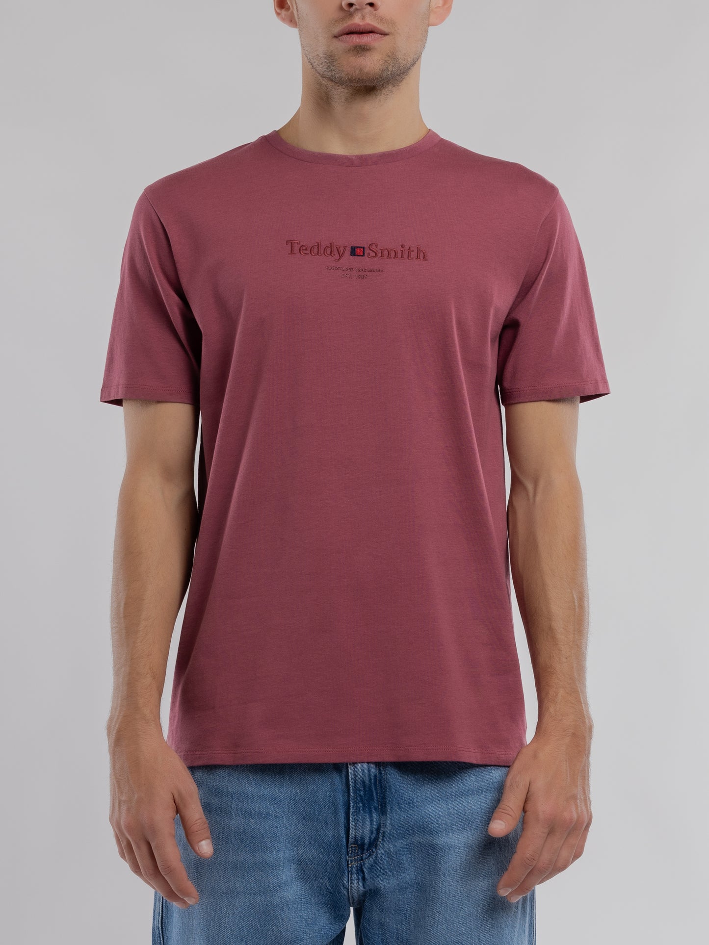 T-shirt T-JIM MC FRAMBOISE FONCE - Teddy Smith