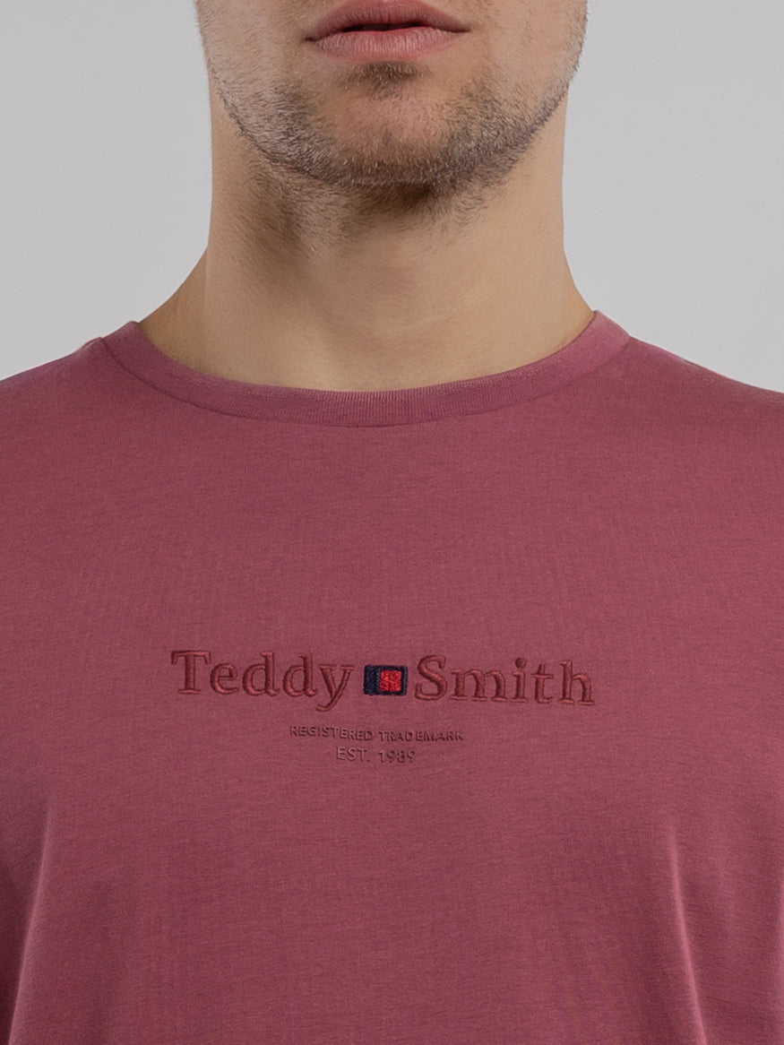 T-shirt T-JIM MC FRAMBOISE FONCE - Teddy Smith
