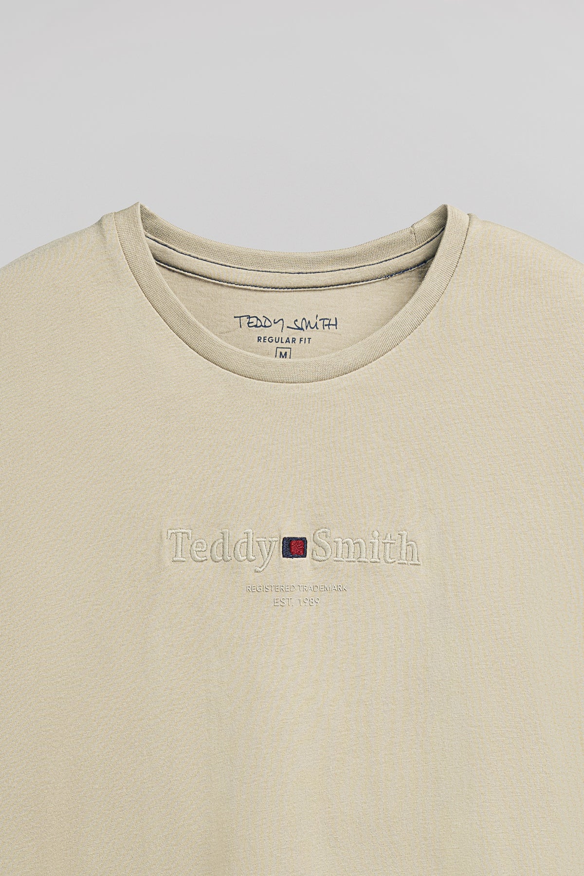 T-shirt col rond T-JIM MC SOFT GREGE - Teddy Smith