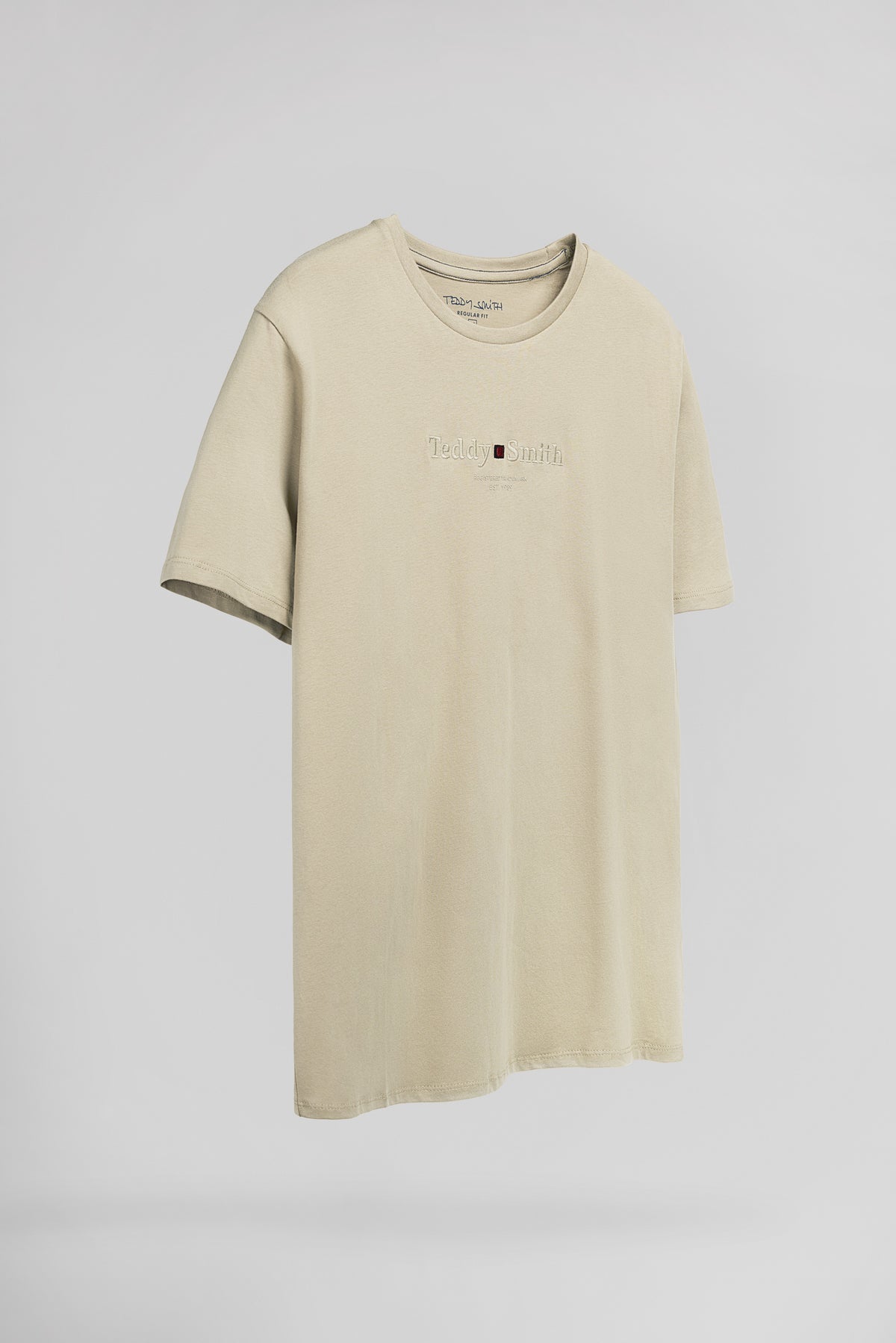 T-shirt col rond T-JIM MC SOFT GREGE - Teddy Smith