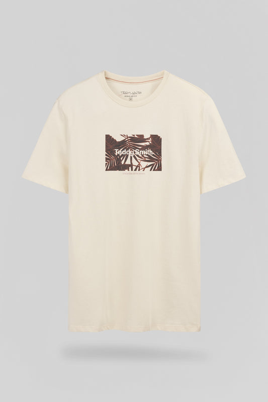 Achat T-shirt T-ARES MC CREAM - Teddy Smith
