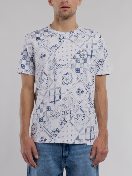 Achat T-shirt T-ARESKI MC BLANC - Teddy Smith