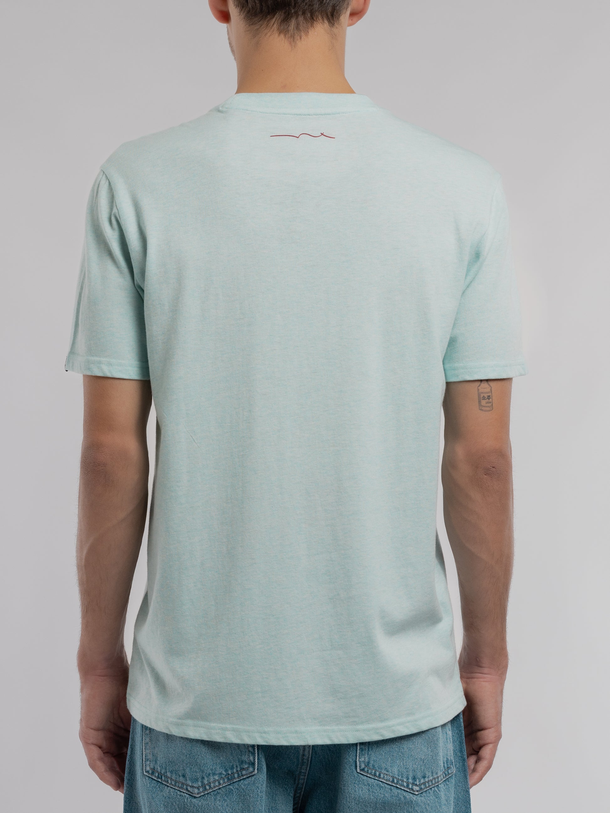 T-shirt T-NARVIK MC BLEACH MENTHOL GRINDLE - Teddy Smith