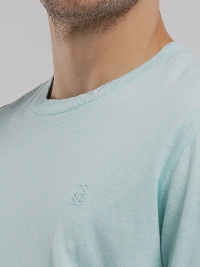 T-shirt T-NARVIK MC BLEACH MENTHOL GRINDLE - Teddy Smith