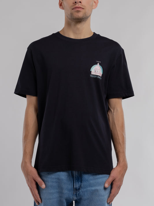 Achat T-shirt T-ANDREW MC DARK NAVY - Teddy Smith