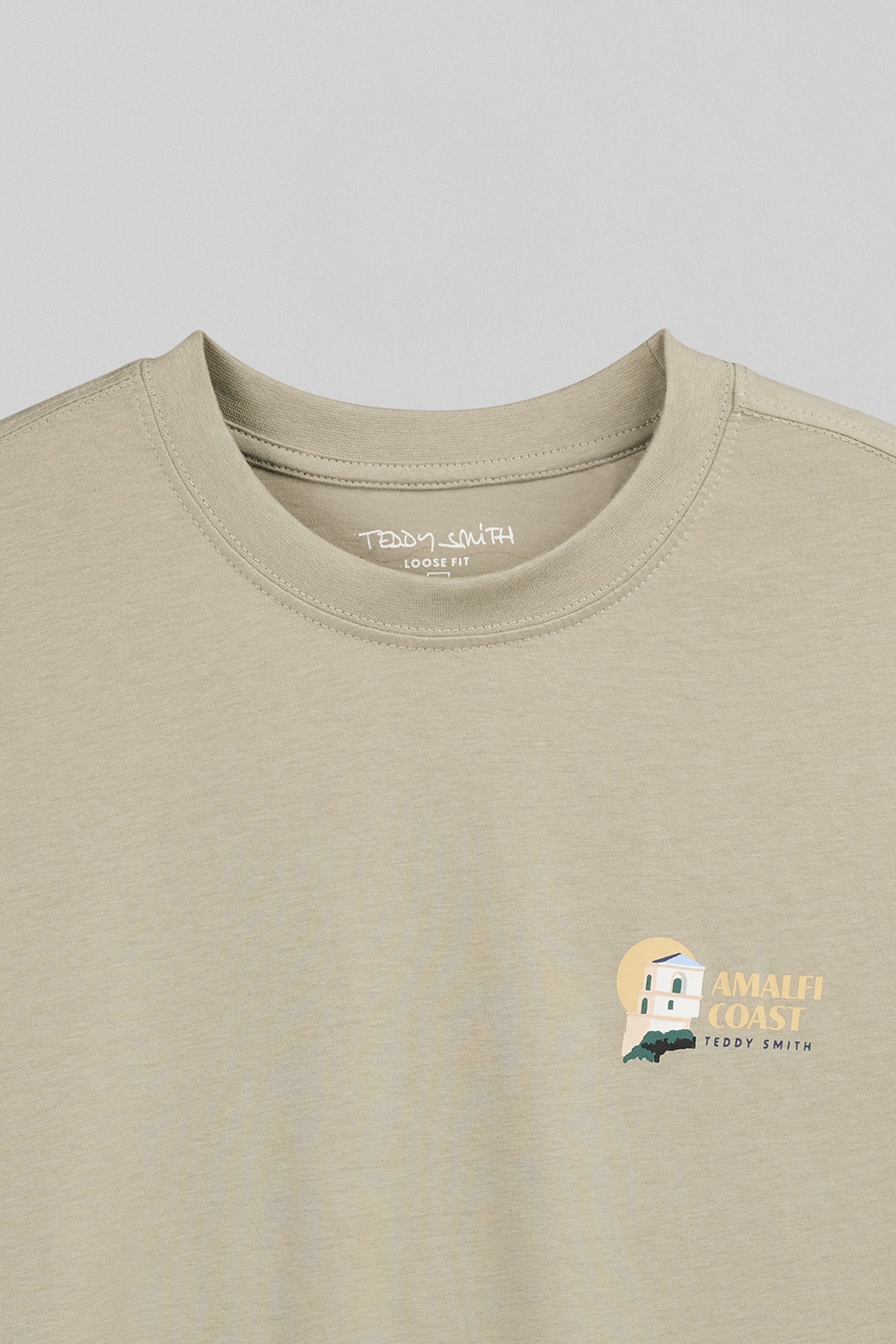 T-shirt T-COAST MC BLEACH KAKI - Teddy Smith