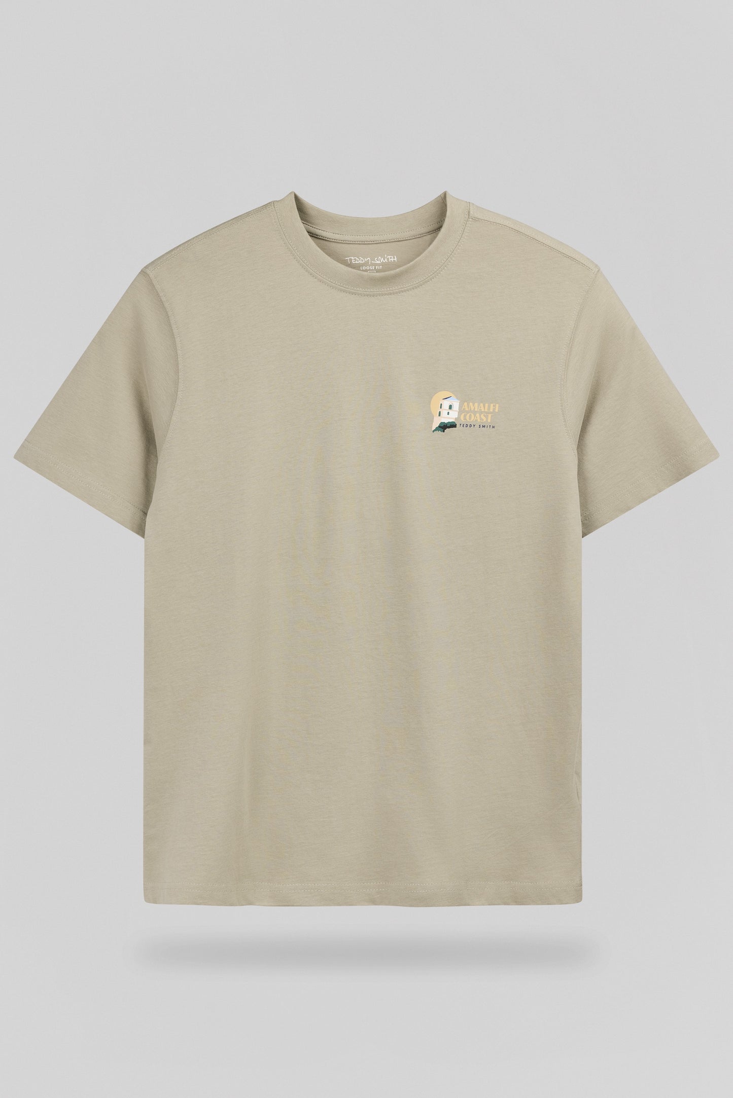 T-shirt T-COAST MC BLEACH KAKI - Teddy Smith