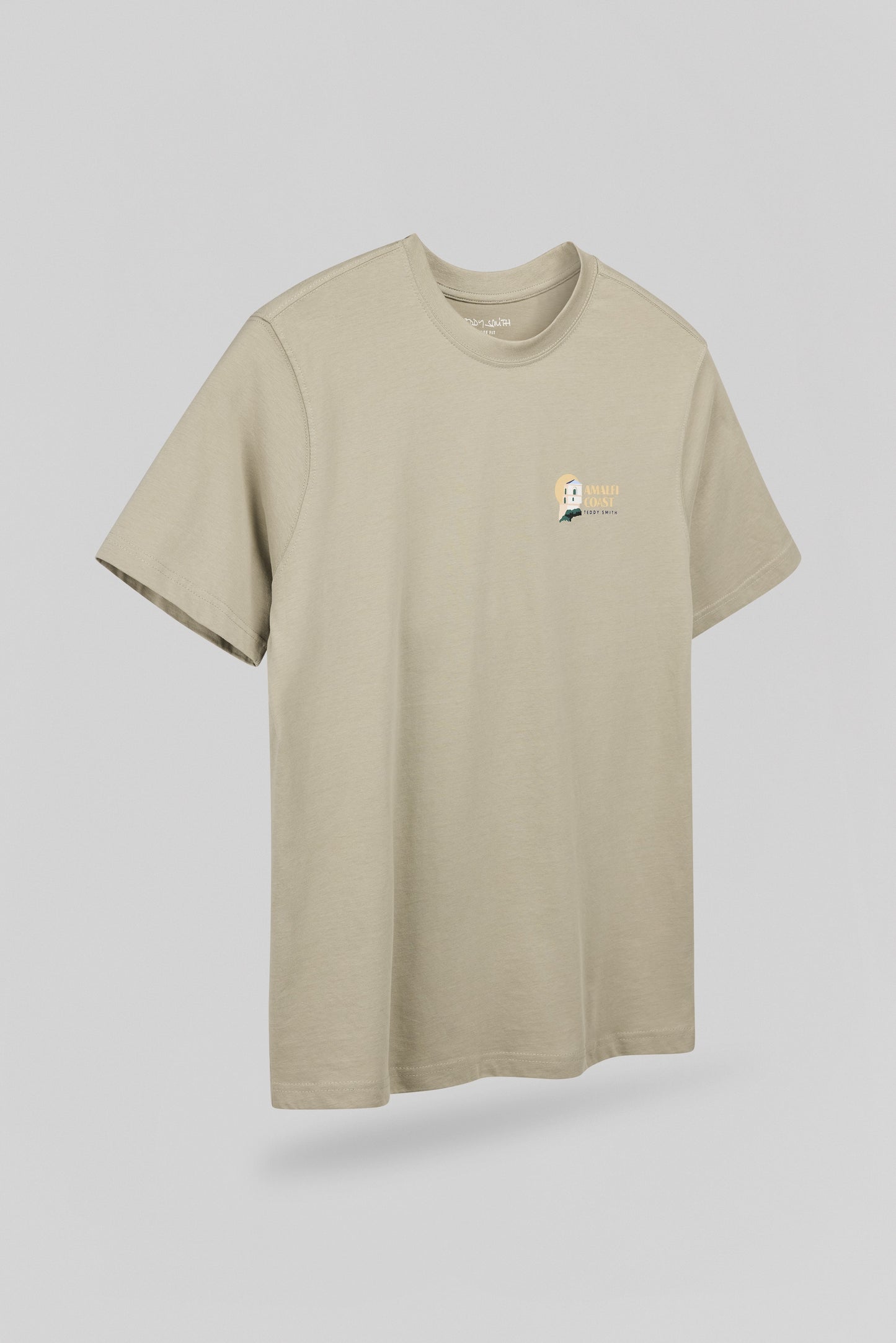 T-shirt T-COAST MC BLEACH KAKI - Teddy Smith