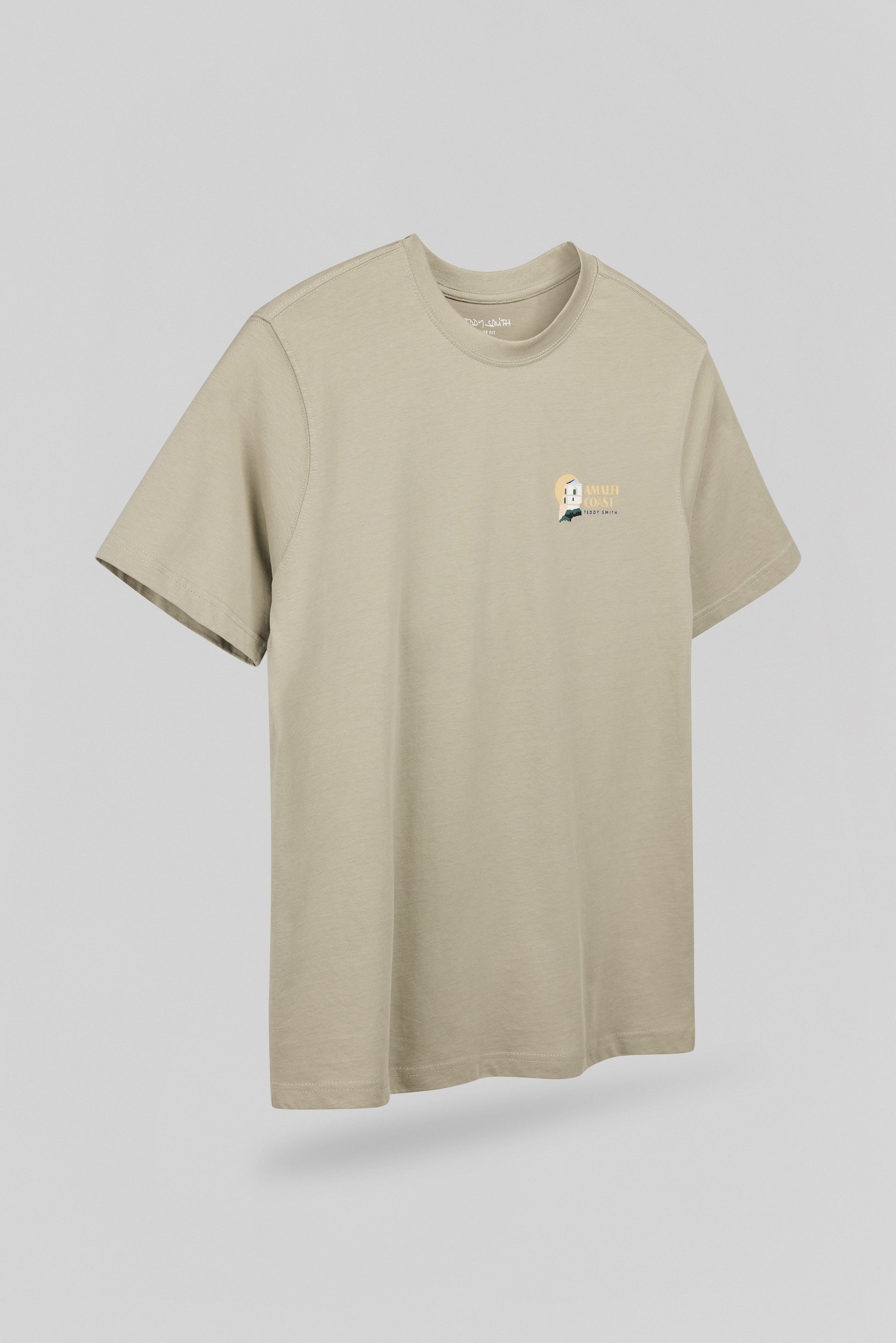 T-shirt T-COAST MC BLEACH KAKI - Teddy Smith
