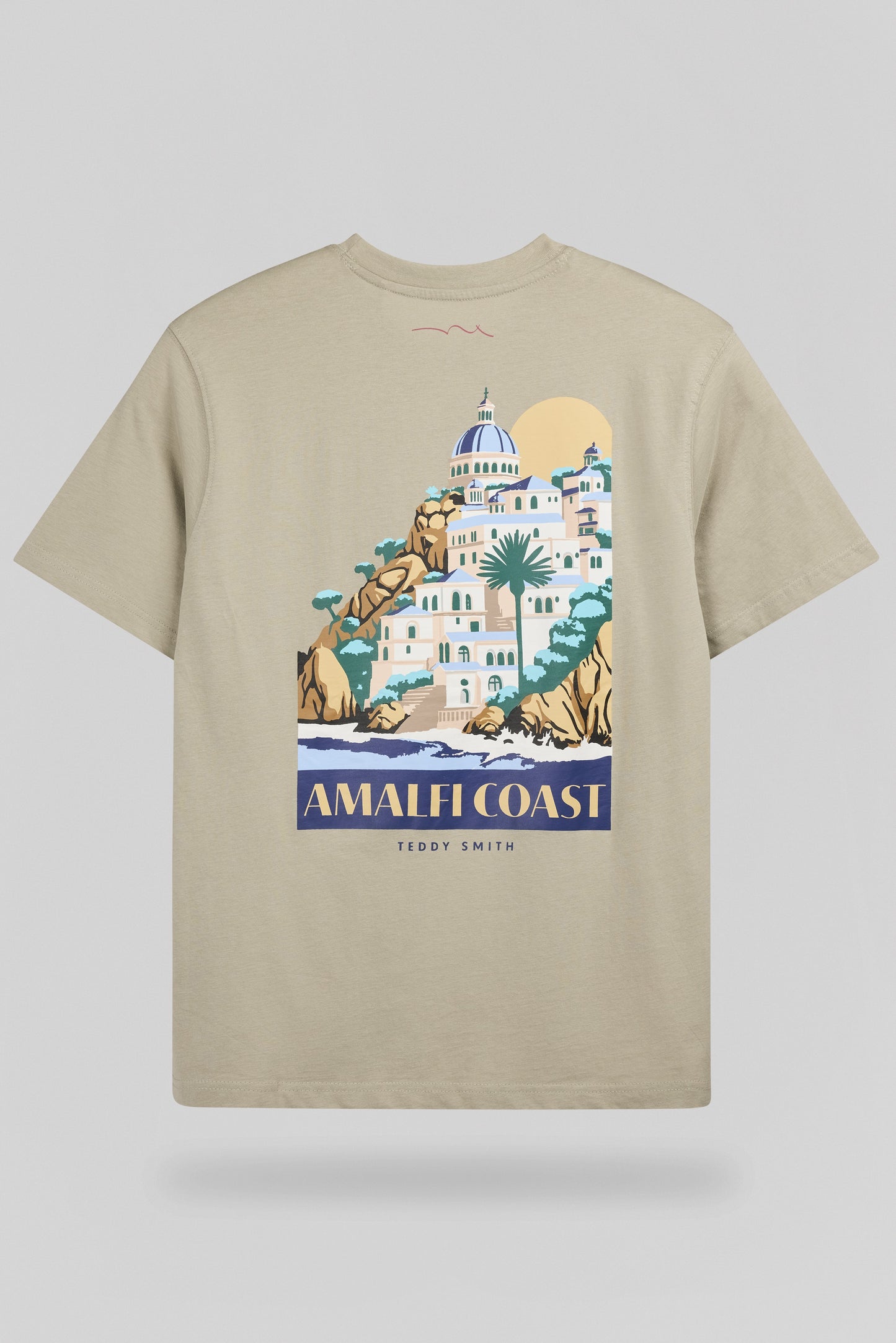 T-shirt T-COAST MC BLEACH KAKI - Teddy Smith