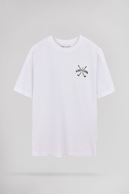 Achat T-shirt ample T-DAMIEN MC BLANC - Teddy Smith