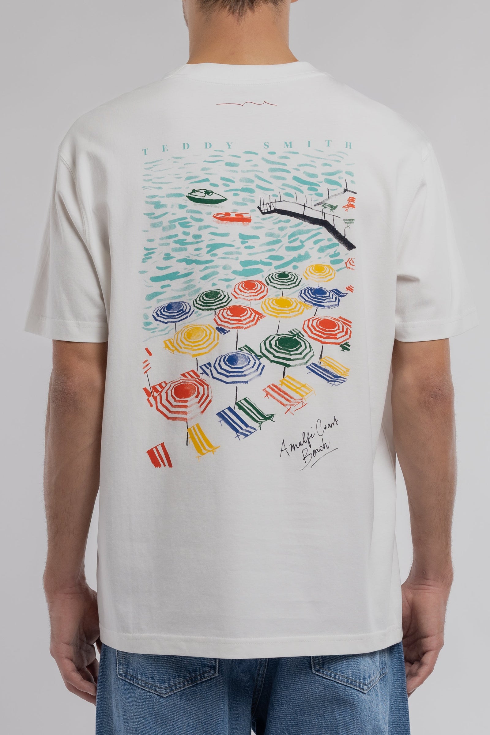T-shirt T-EDRIC MC MIDDLE WHITE