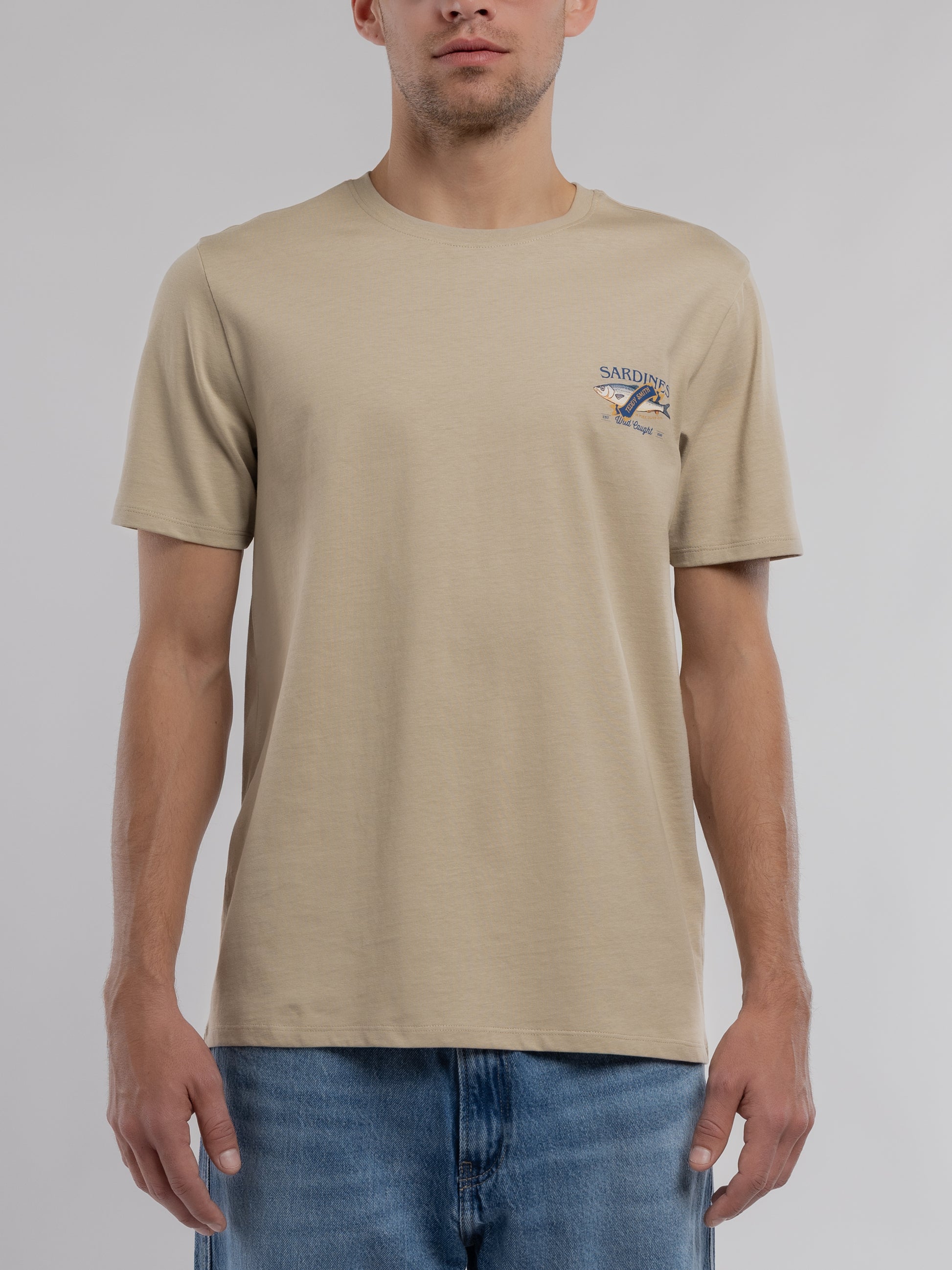 T-shirt T-FISH MC BEIGE - Teddy Smith