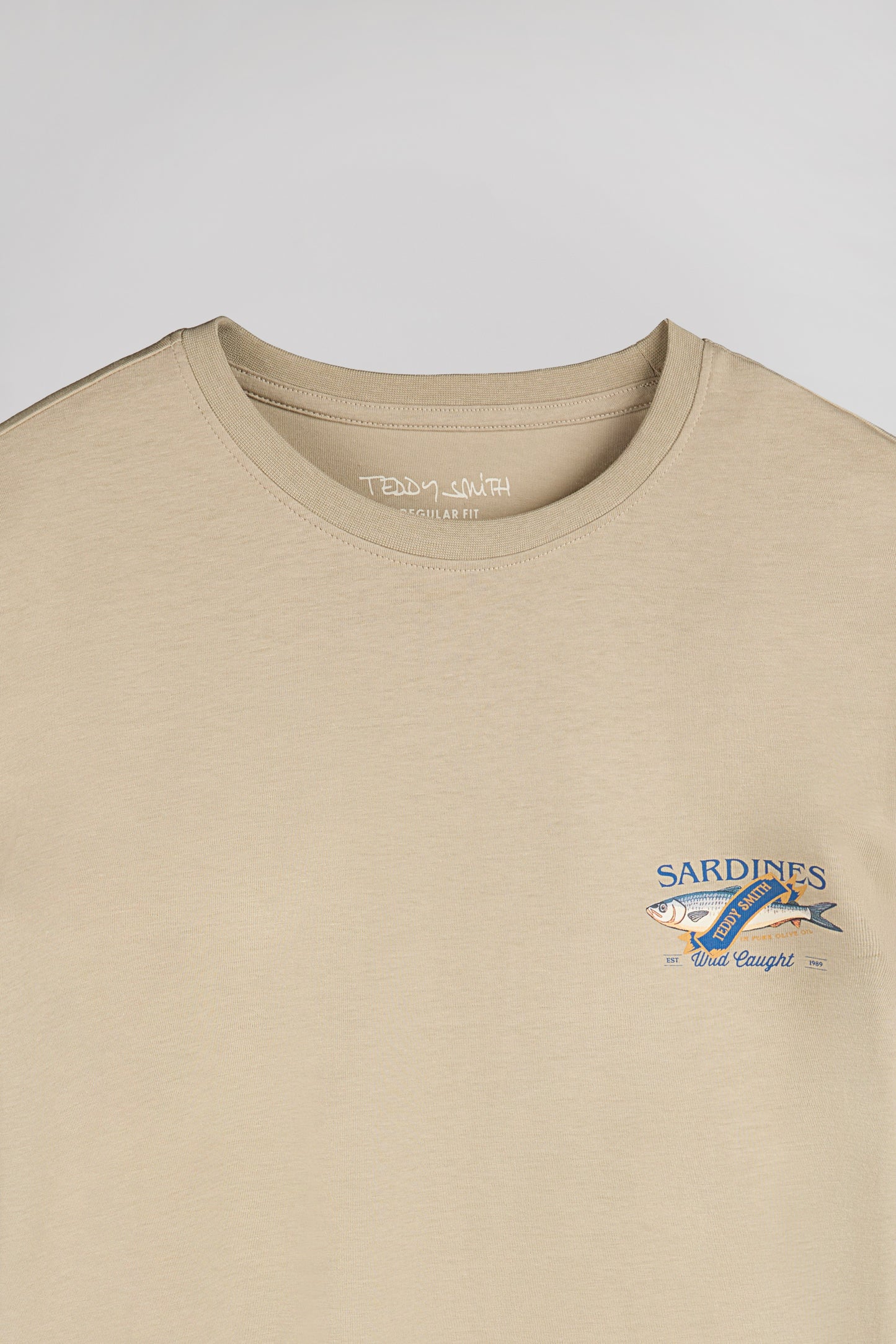 T-shirt T-FISH MC BEIGE - Teddy Smith