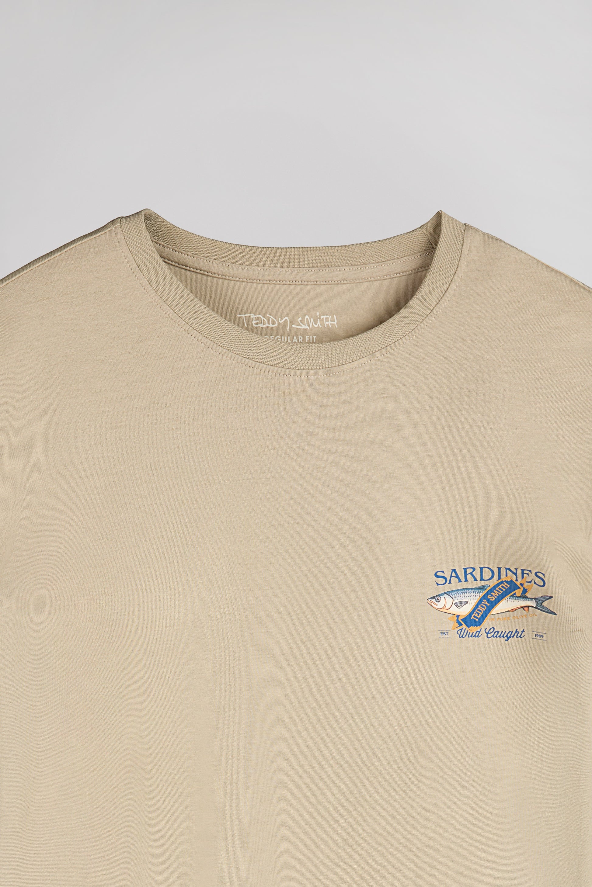 T-shirt T-FISH MC BEIGE - Teddy Smith