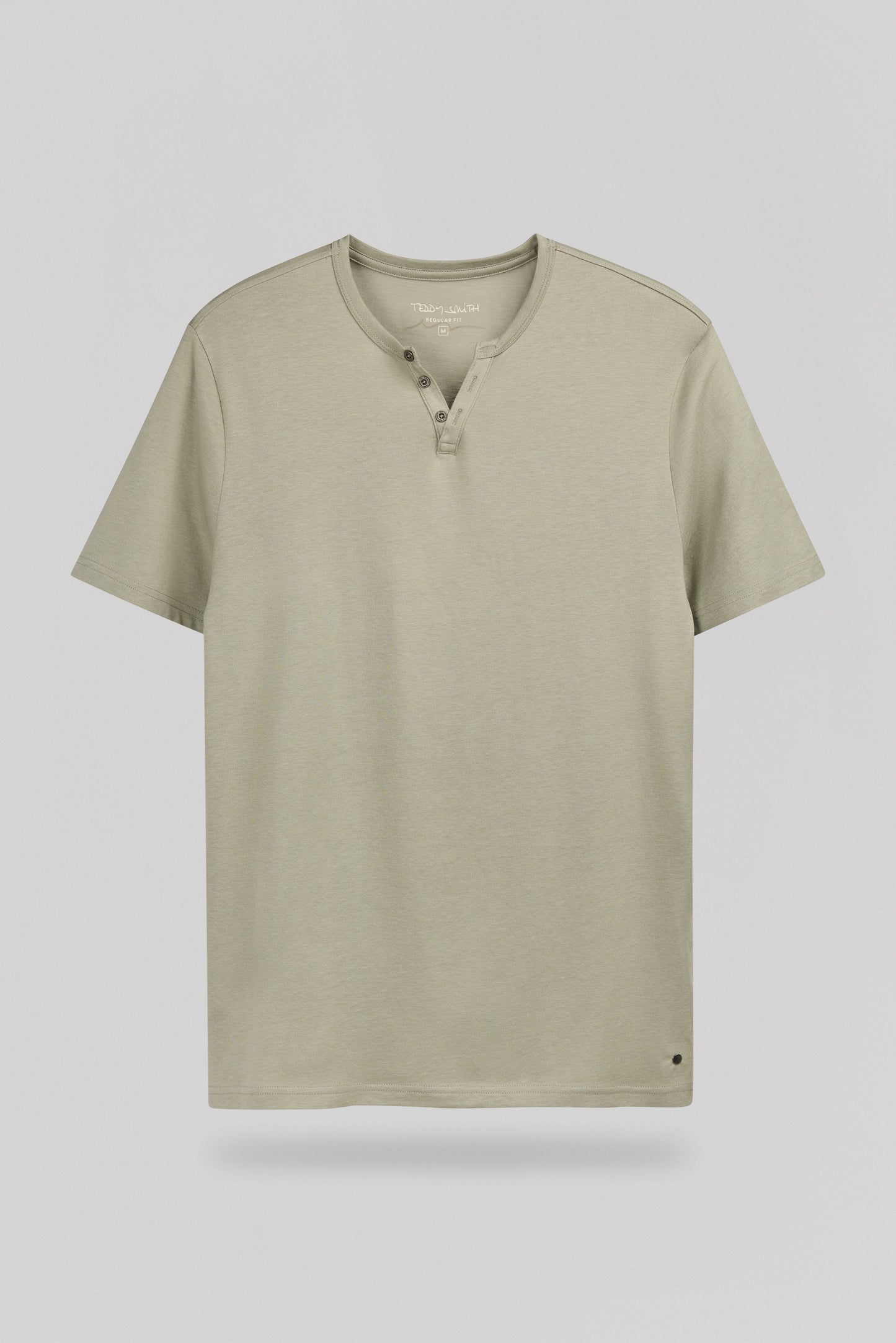 T-shirt T-GIANNI MC BLEACH KAKI - Teddy Smith