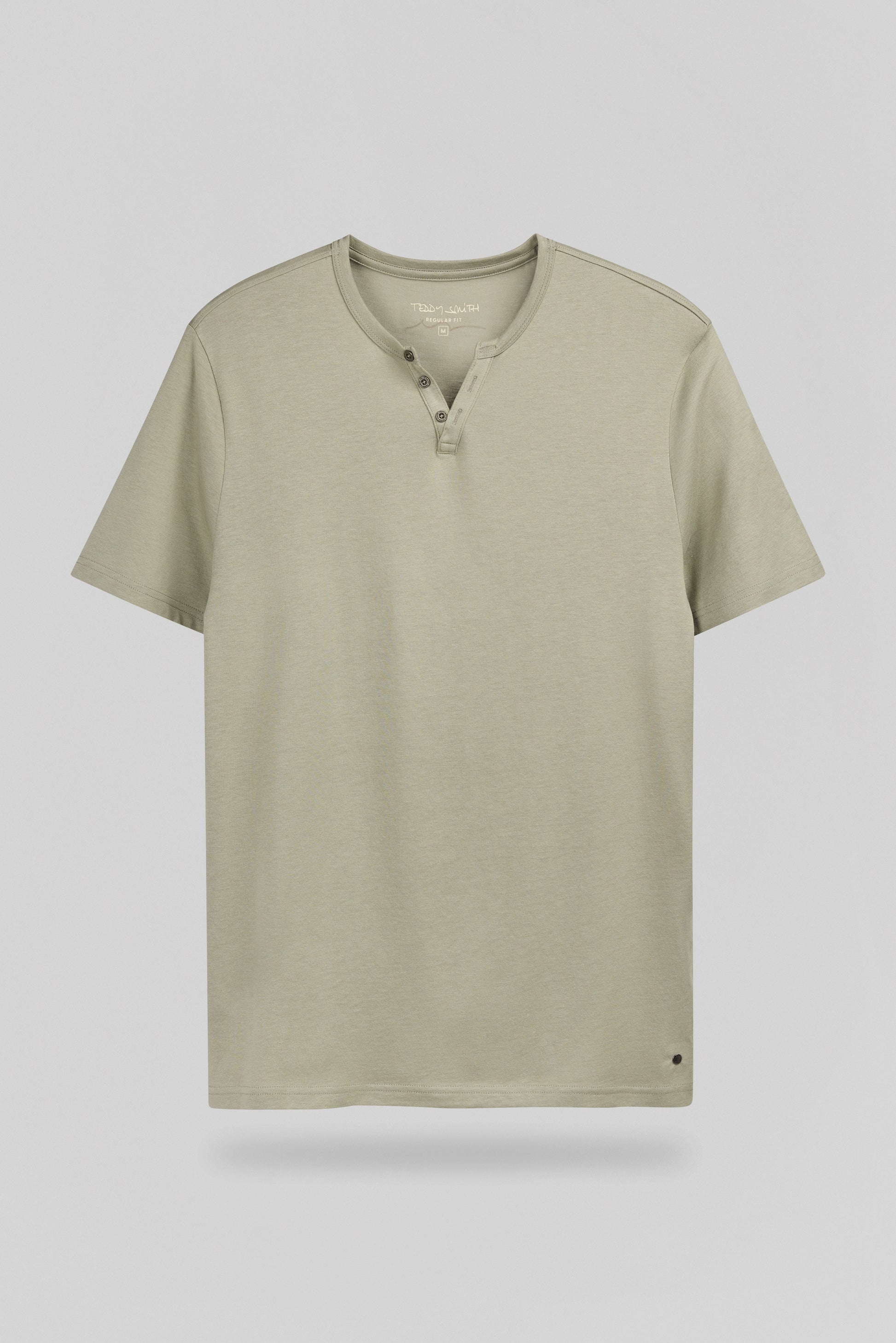 T-shirt T-GIANNI MC BLEACH KAKI - Teddy Smith