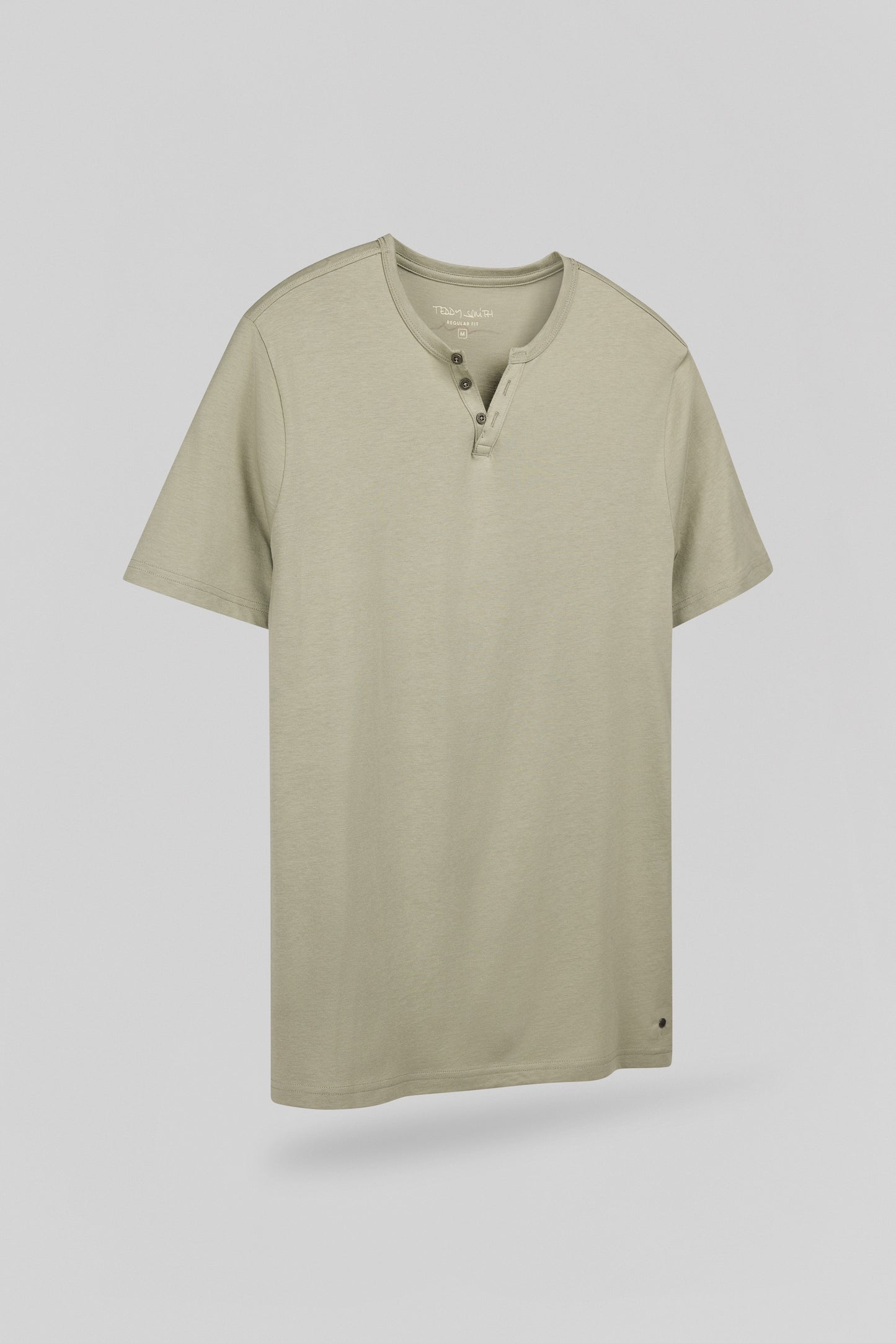 T-shirt T-GIANNI MC BLEACH KAKI - Teddy Smith