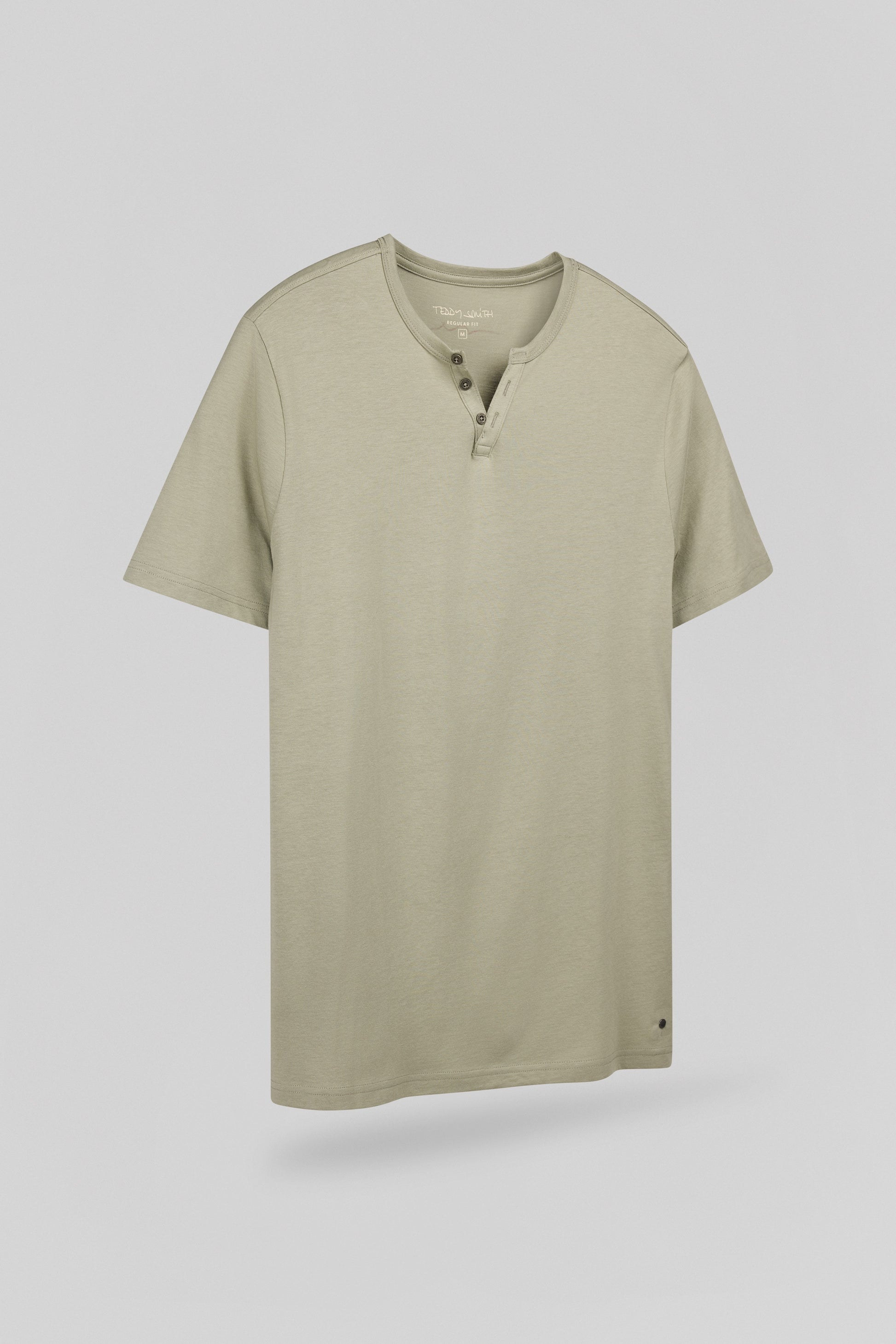 T-shirt T-GIANNI MC BLEACH KAKI - Teddy Smith