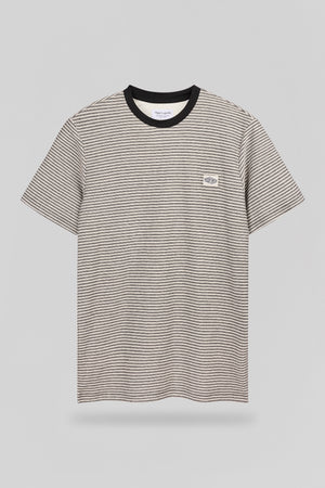 T-shirt col rond T-JOOS MC BLACK STRIPES - Teddy Smith