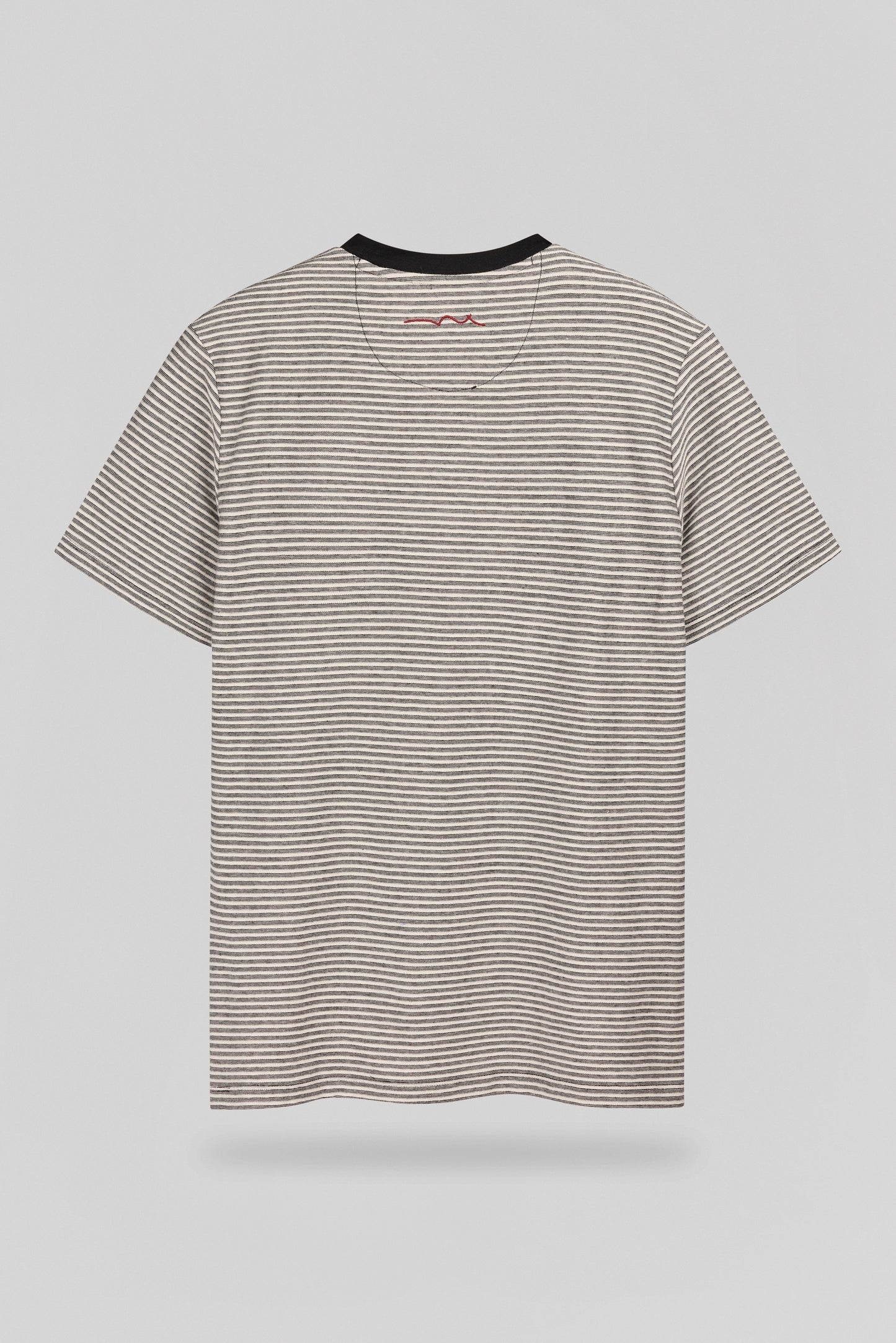 T-shirt col rond T-JOOS MC BLACK STRIPES - Teddy Smith
