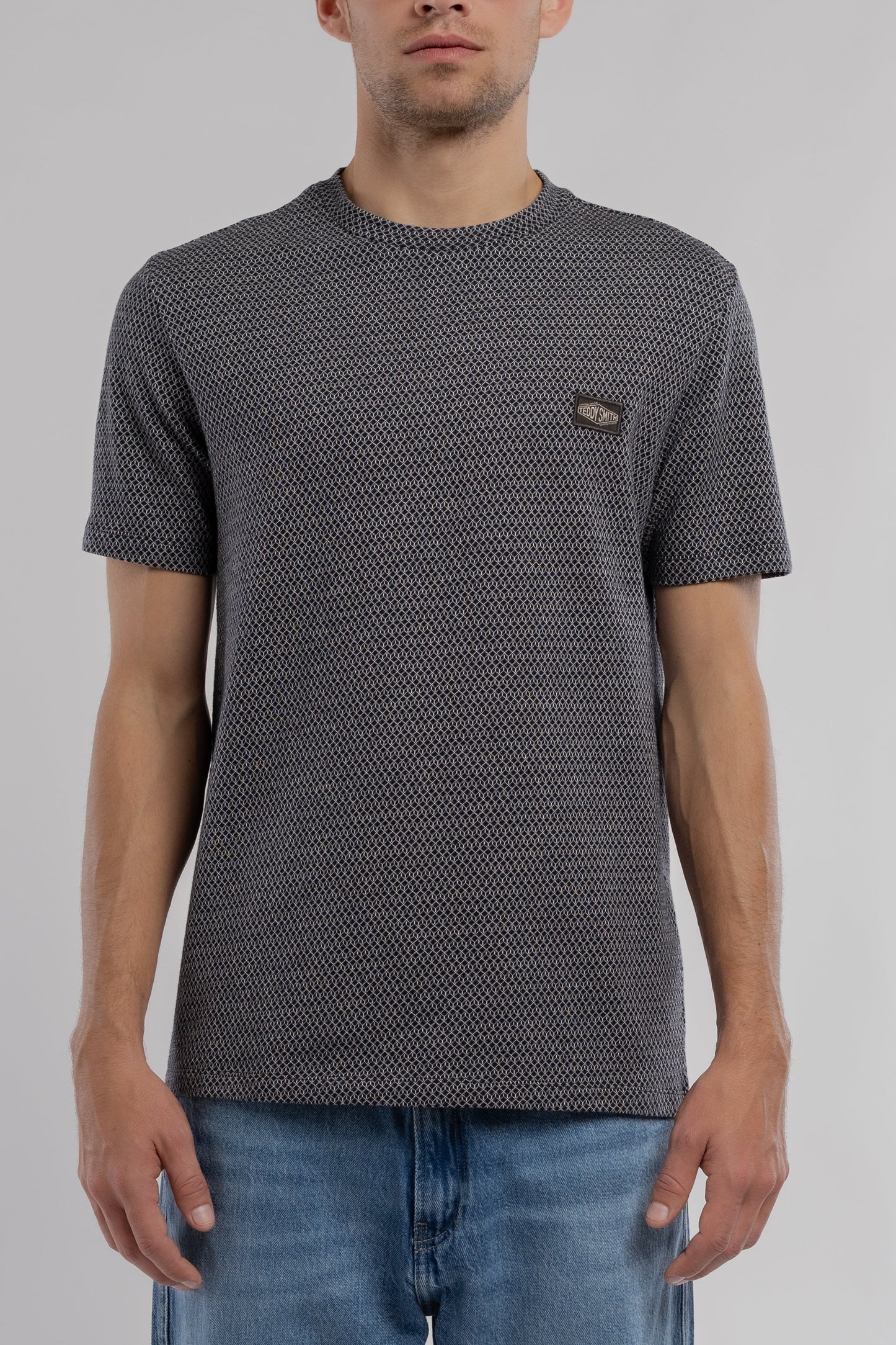T-shirt T-JOOS MC DARK NAVY - Teddy Smith