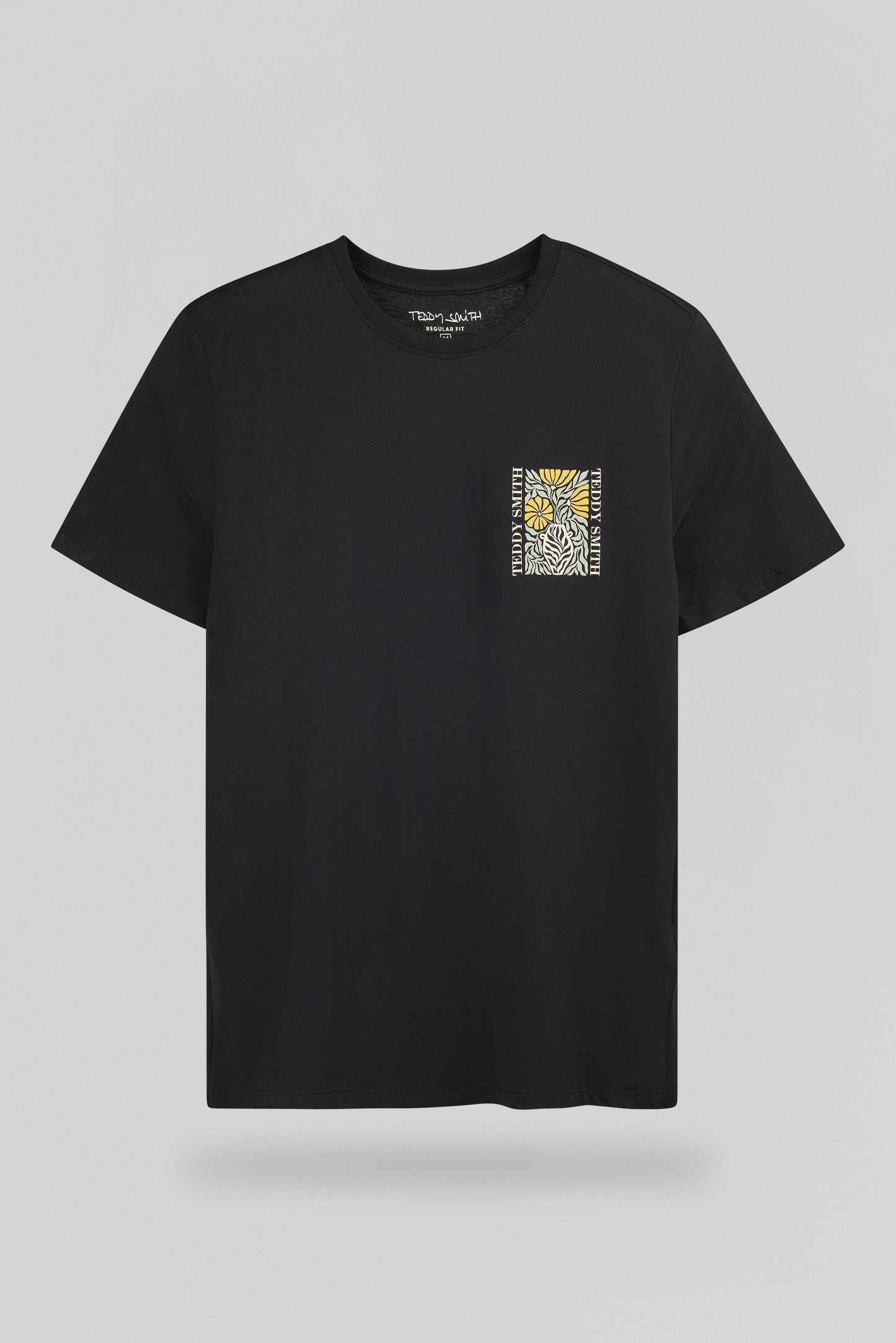 T-shirt T-PANORAMA MC CHARBON - Teddy Smith