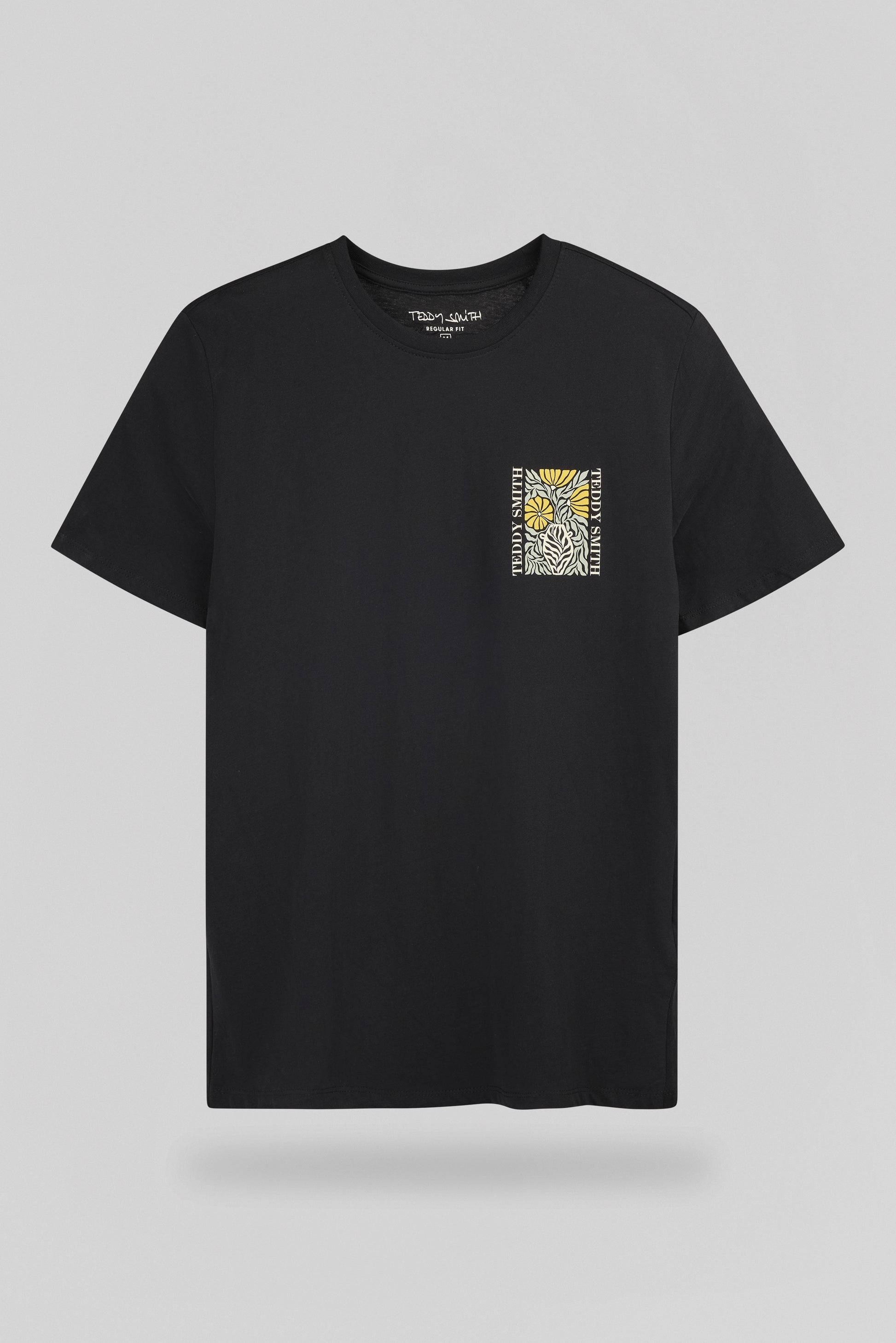 T-shirt T-PANORAMA MC CHARBON - Teddy Smith
