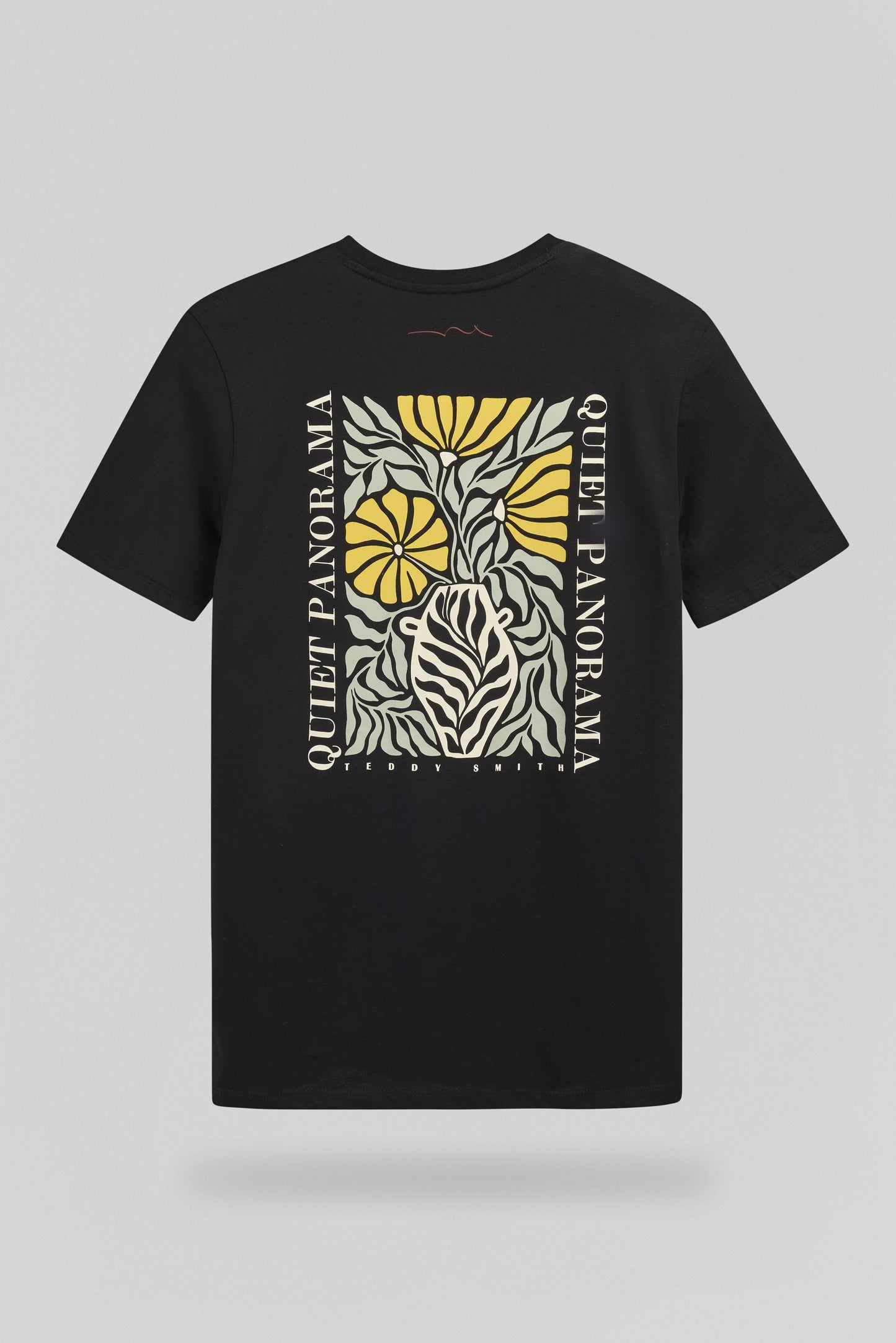 T-shirt T-PANORAMA MC CHARBON - Teddy Smith