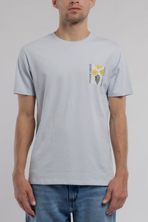 T-shirt T-PANORAMA MC PASTEL BLUE - Teddy Smith