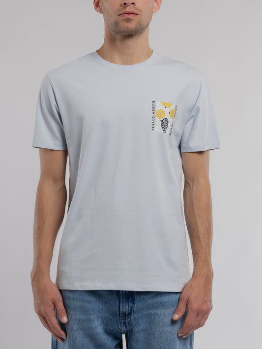 Achat T-shirt T-PANORAMA MC PASTEL BLUE - Teddy Smith