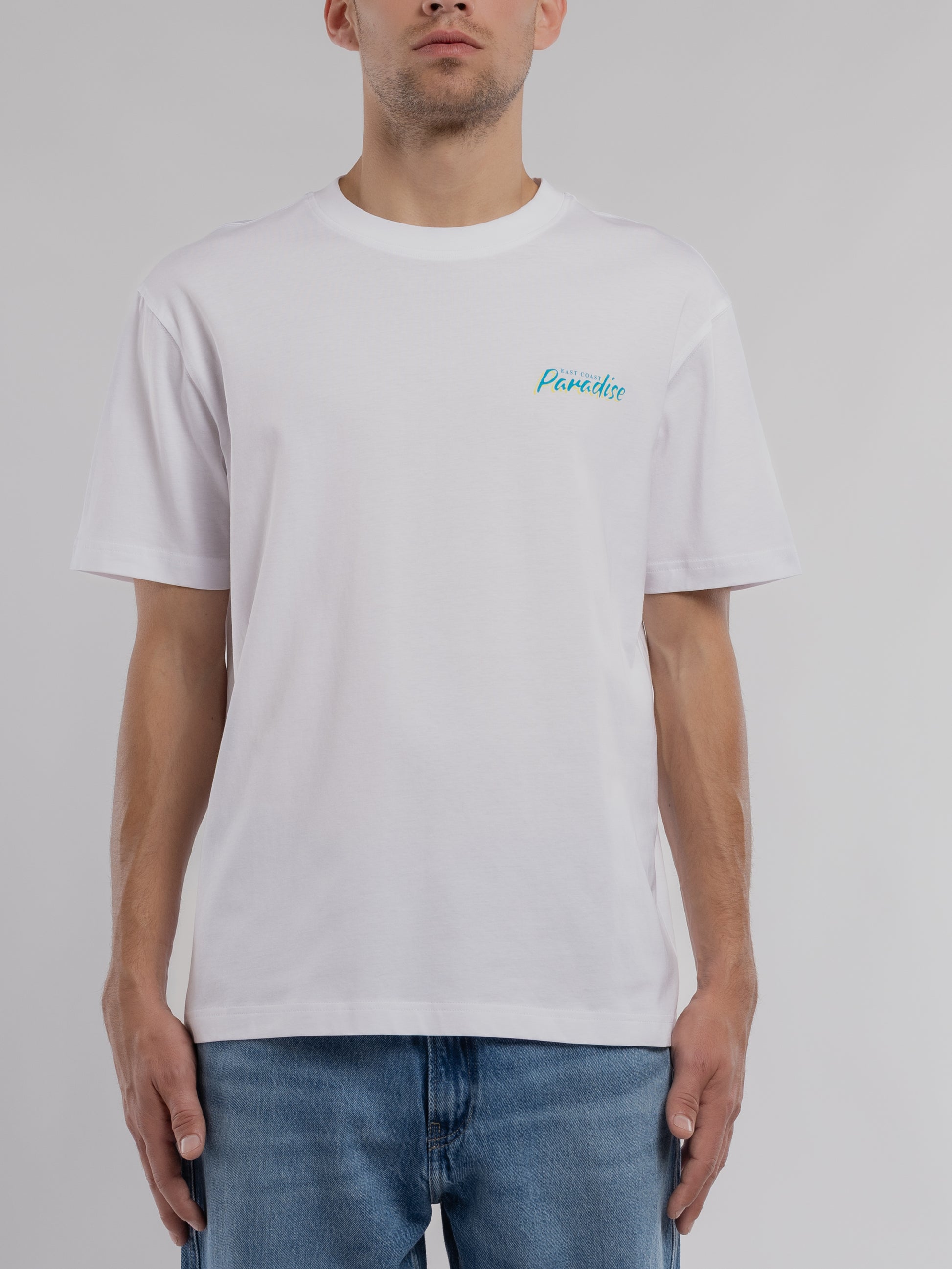 T-shirt T-PLAYA MC BLANC - Teddy Smith