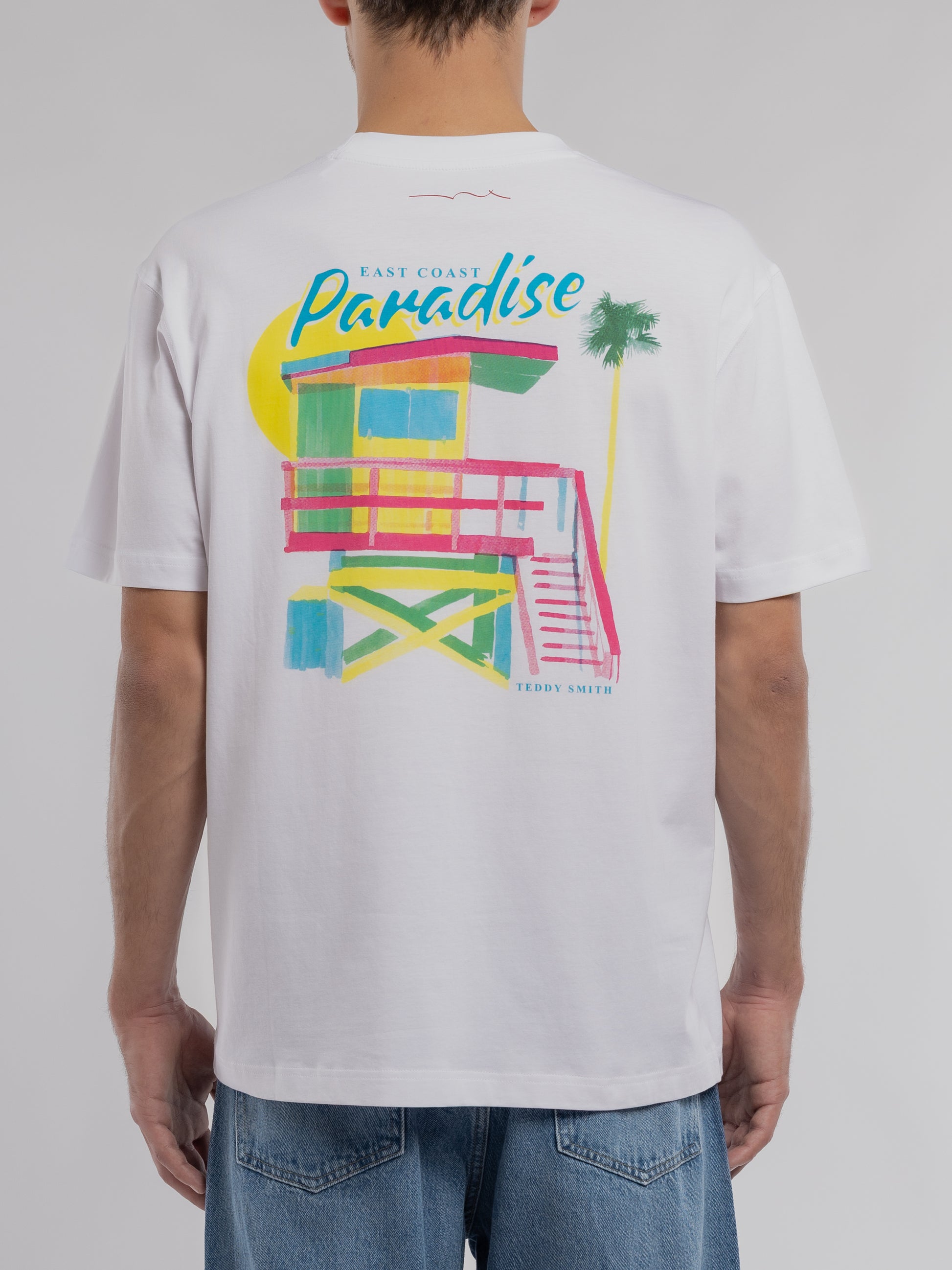 T-shirt T-PLAYA MC BLANC - Teddy Smith