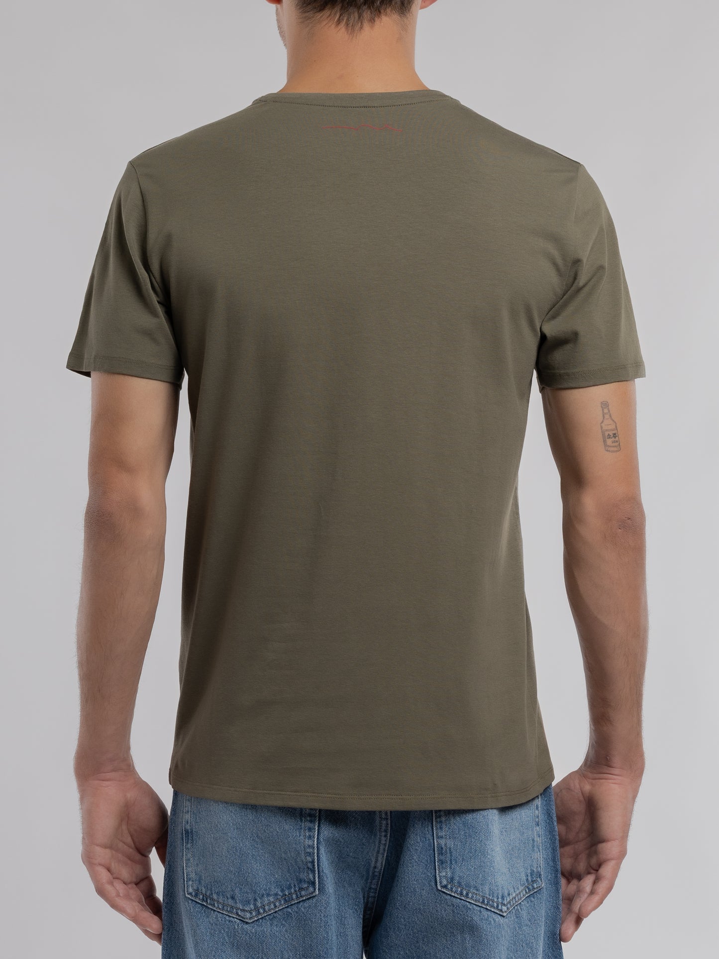 T-shirt T-TELO MC DUSTY KAKI - Teddy Smith