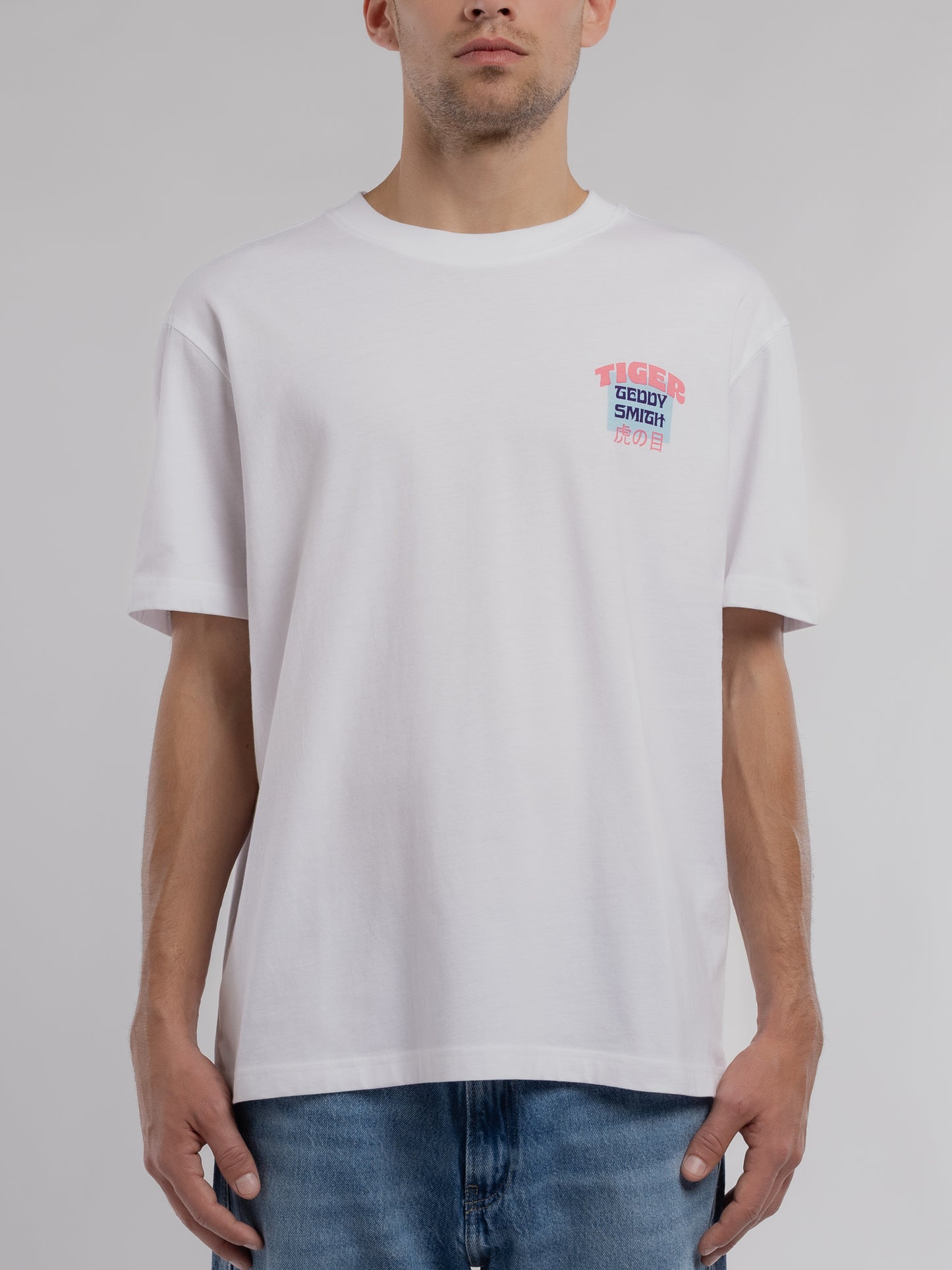 T-shirt T-TIGER MC BLANC - Teddy Smith