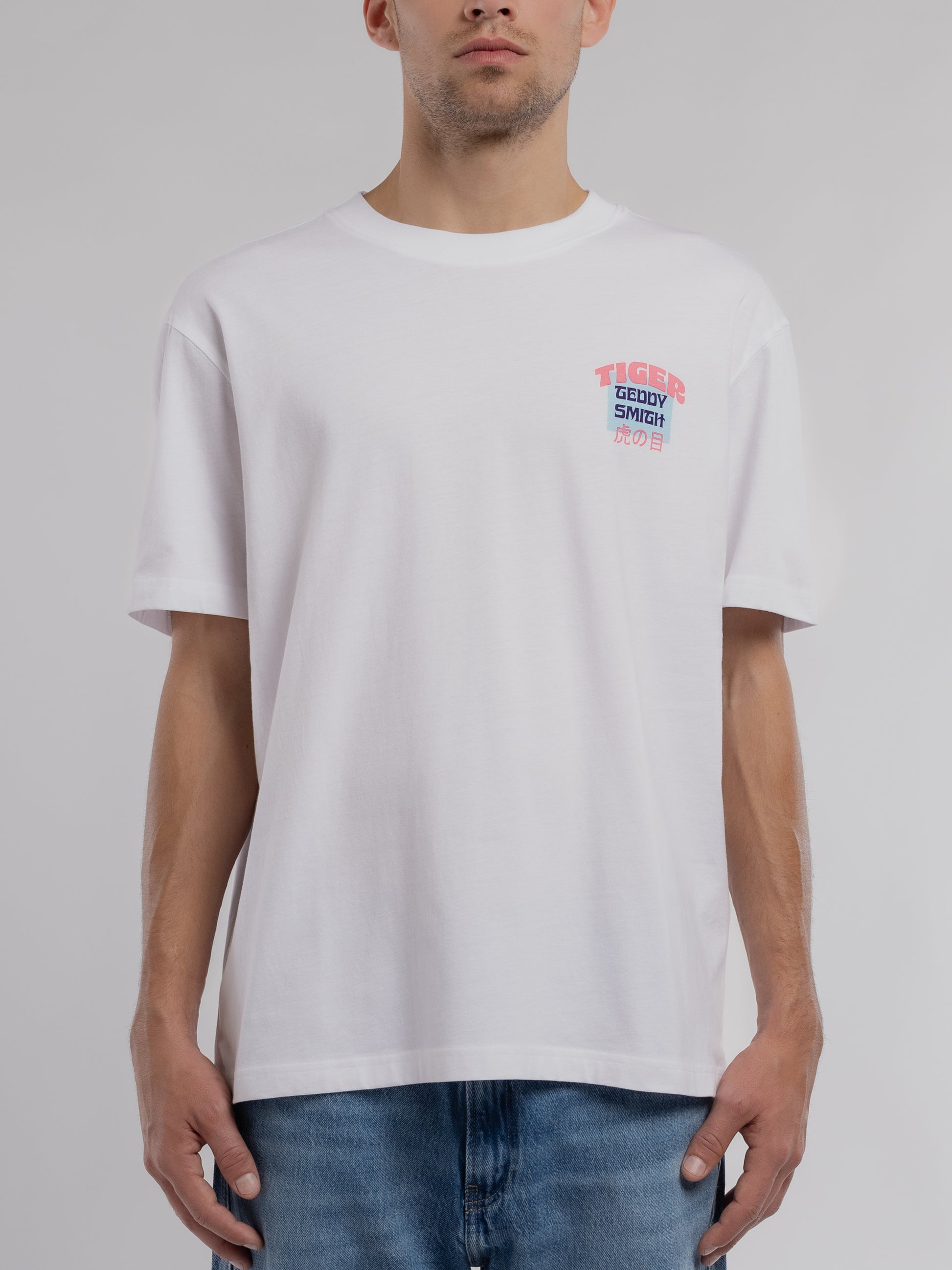 T-shirt T-TIGER MC BLANC - Teddy Smith