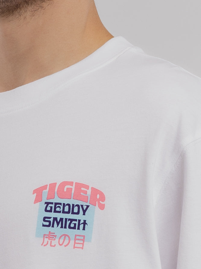 T-shirt T-TIGER MC BLANC - Teddy Smith